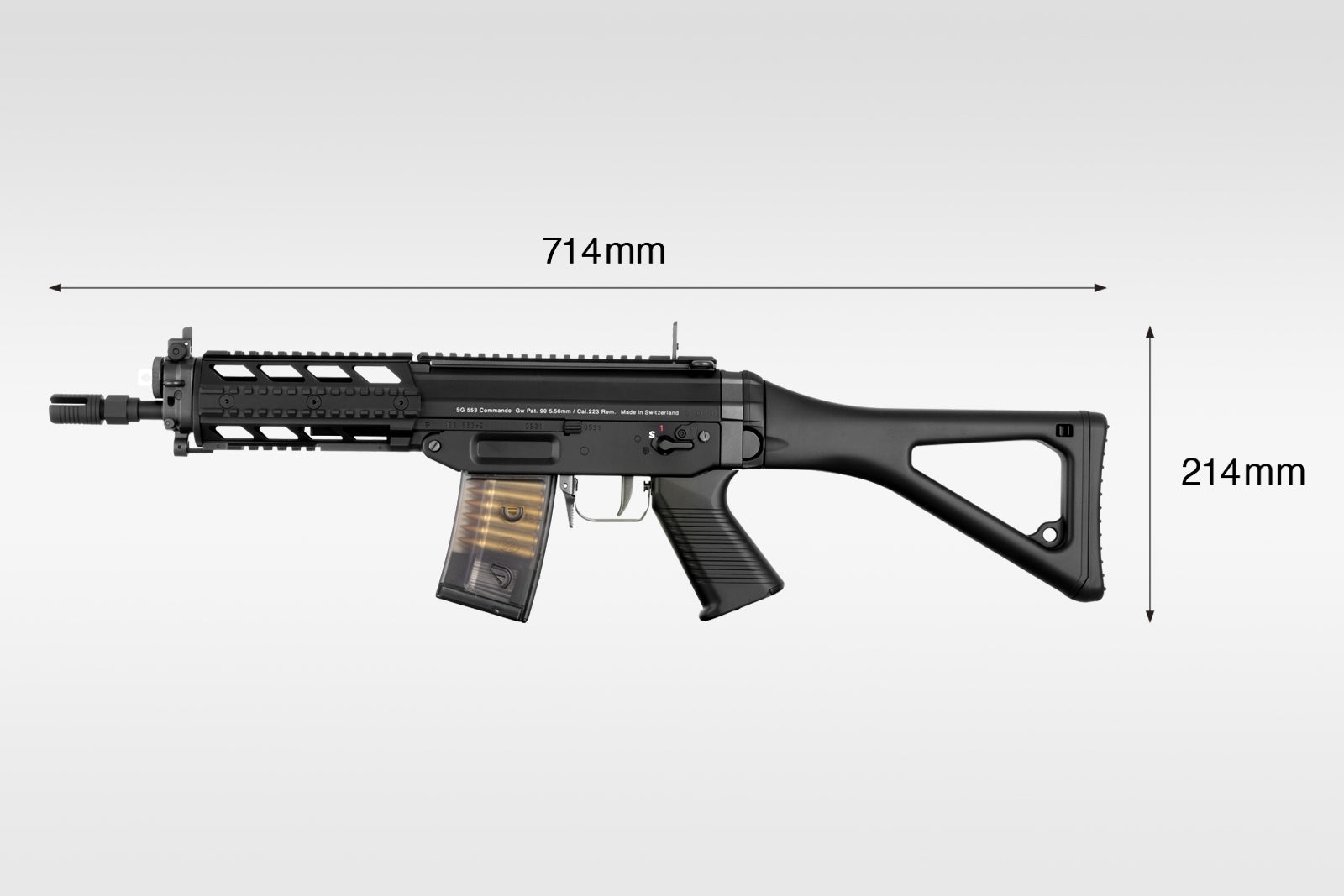TM Model SG553 Plus Assault Rifle - Černá