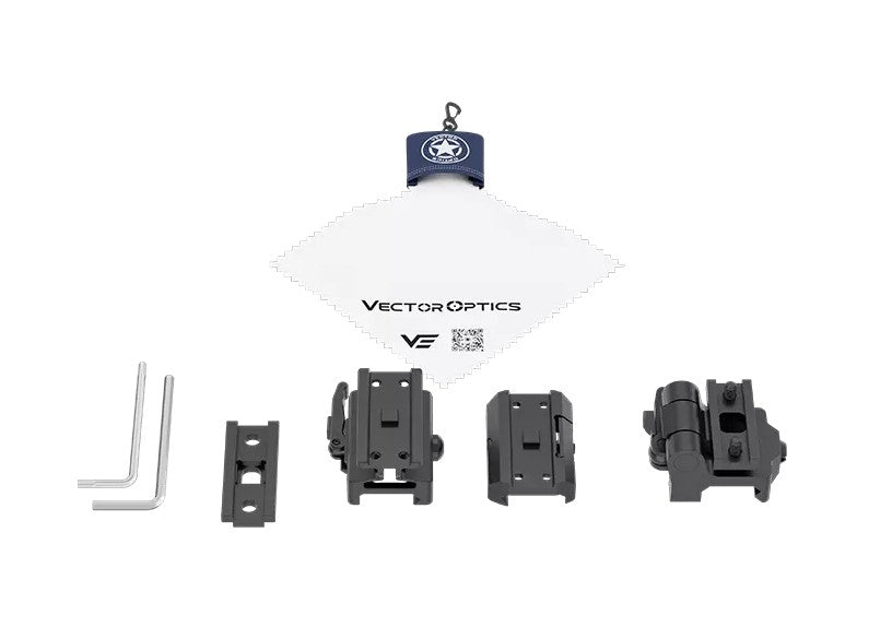 VO MAVERICK Red Dot and Magnifier Set on 1-piece RIS base - Black