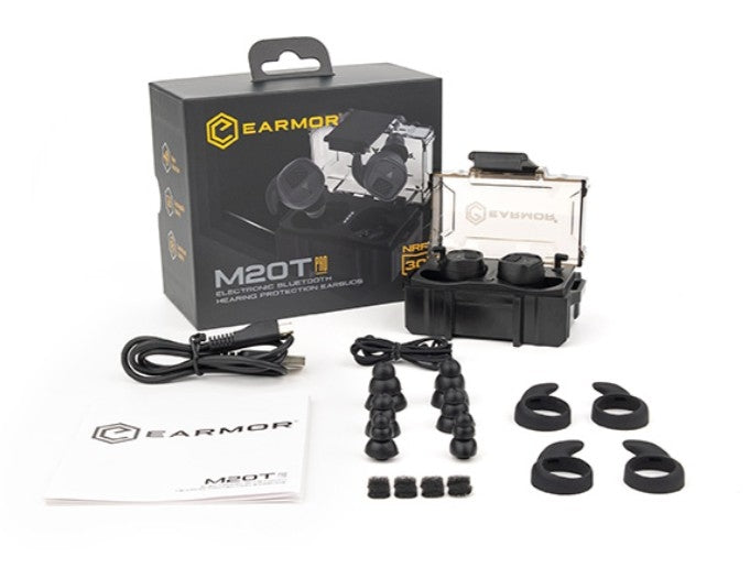 EARMOR M20T PRO Bluetooth Earplugs Hearing Protection - Black