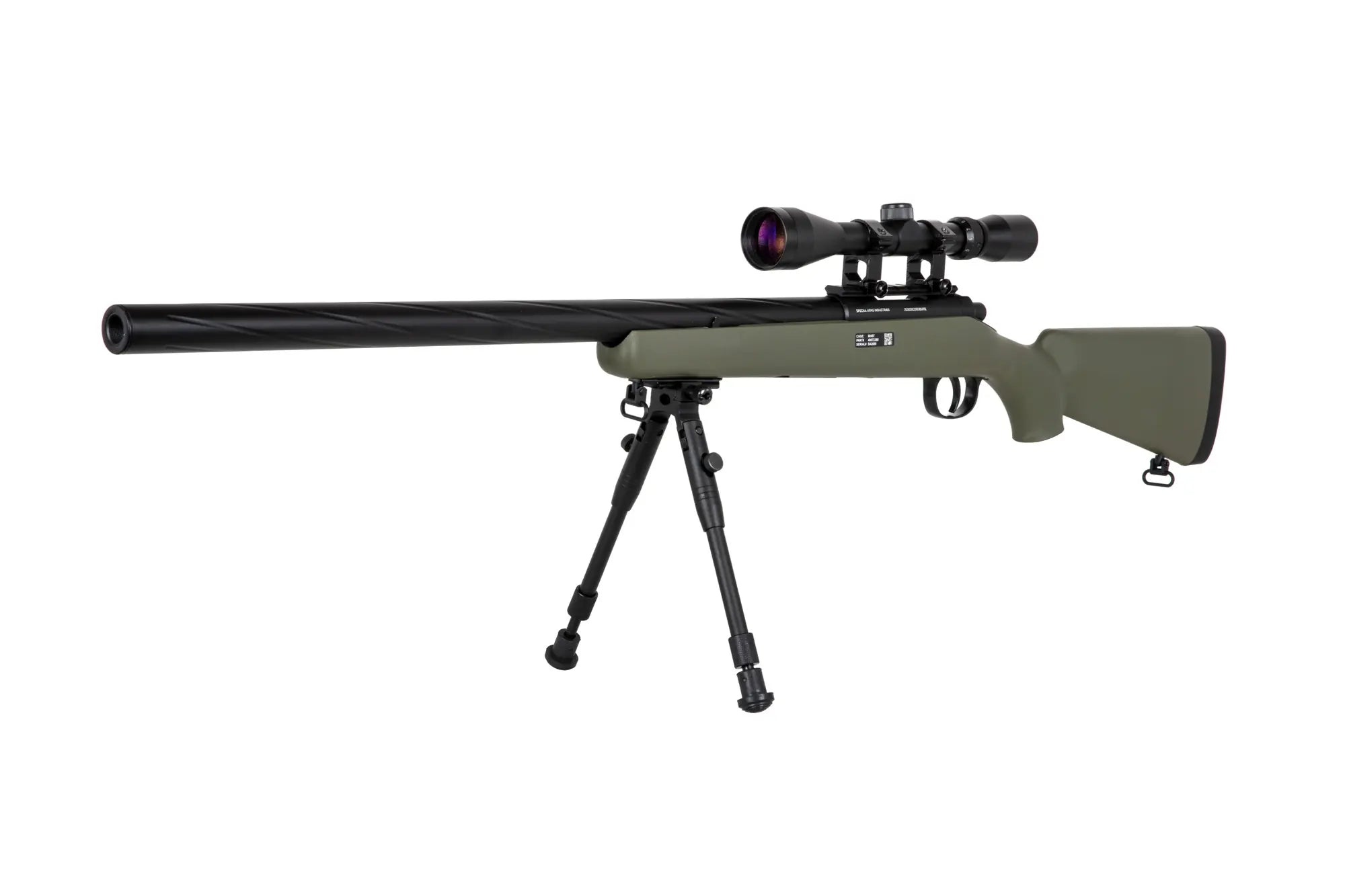 560 FPS Airsoft sniper SA-S12 scope + bipod Olive