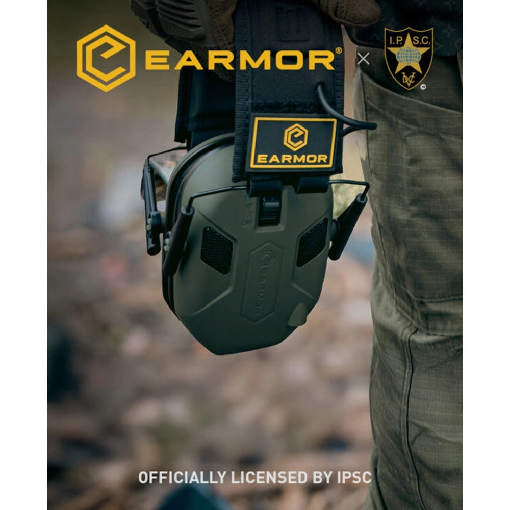 EARMOR M300X Electronic Hearing Protector - Black