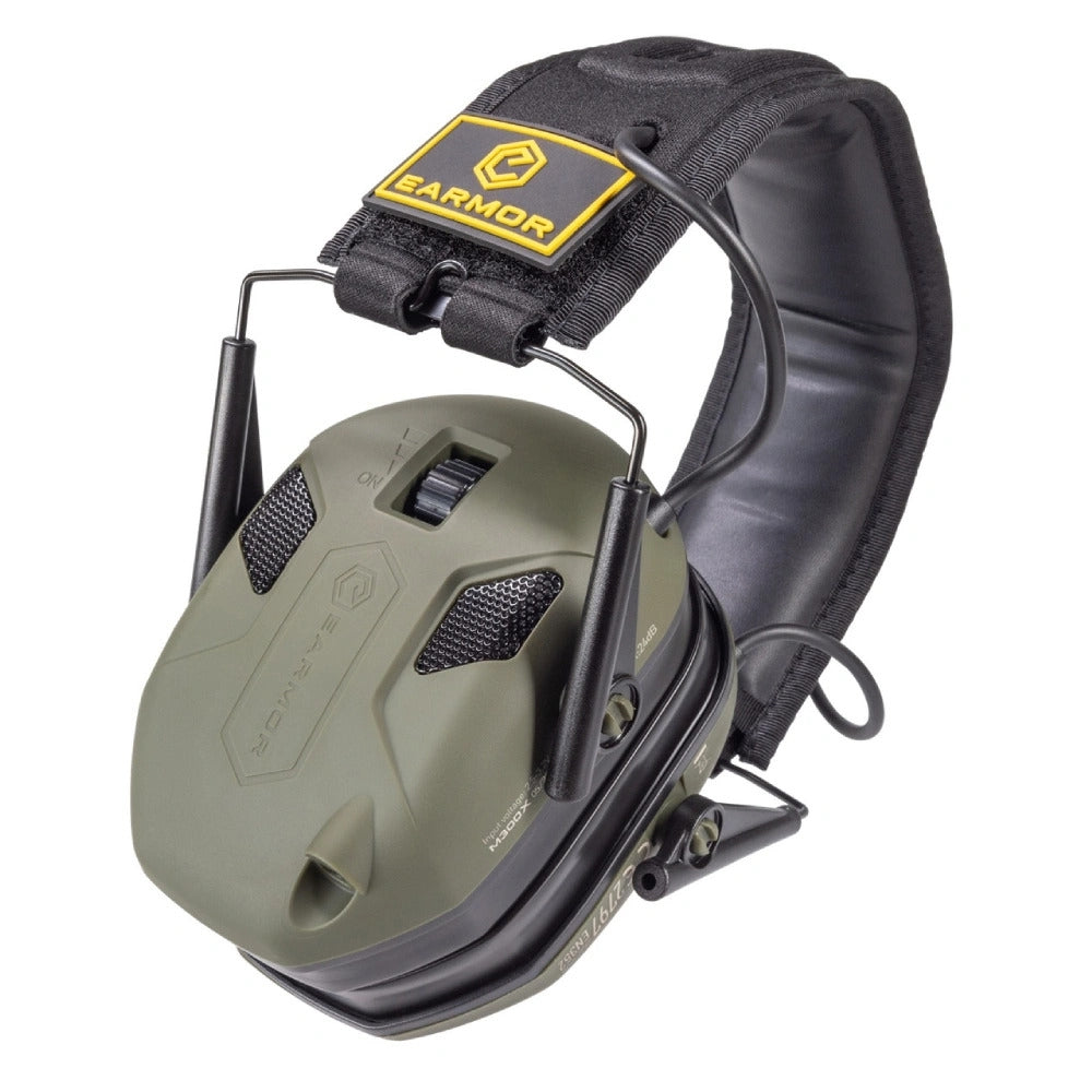 EARMOR M300X Electronic Hearing Protector - Green
