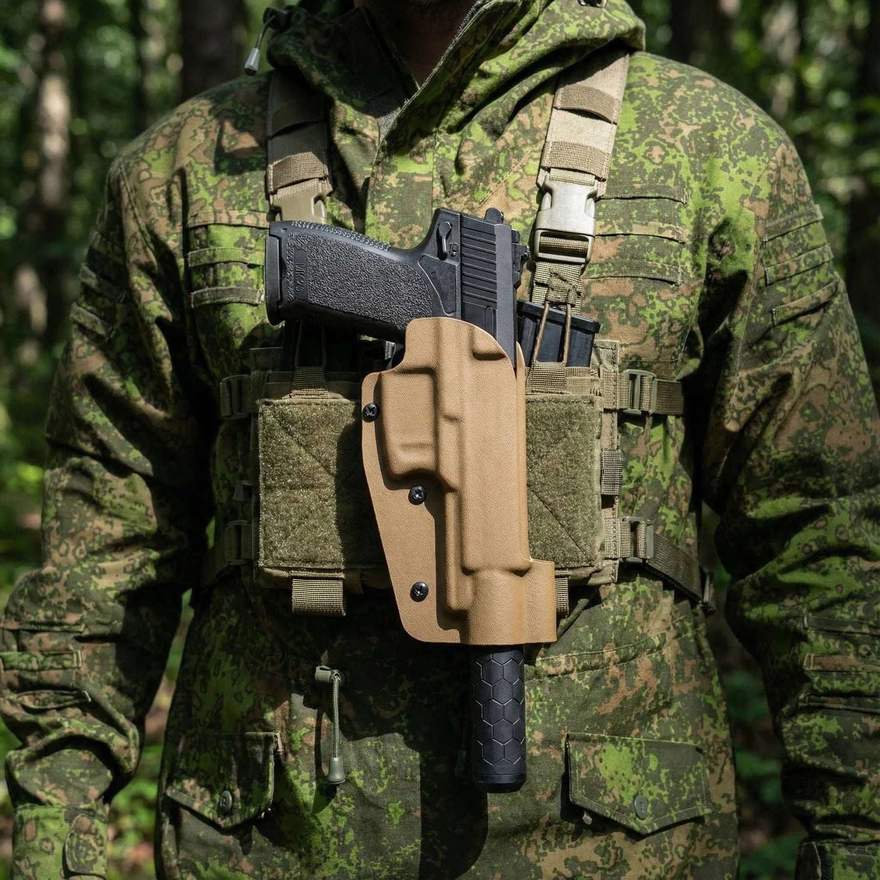KMCS MK23 Kydex Holster, Right-Handed - Coyote Brown
