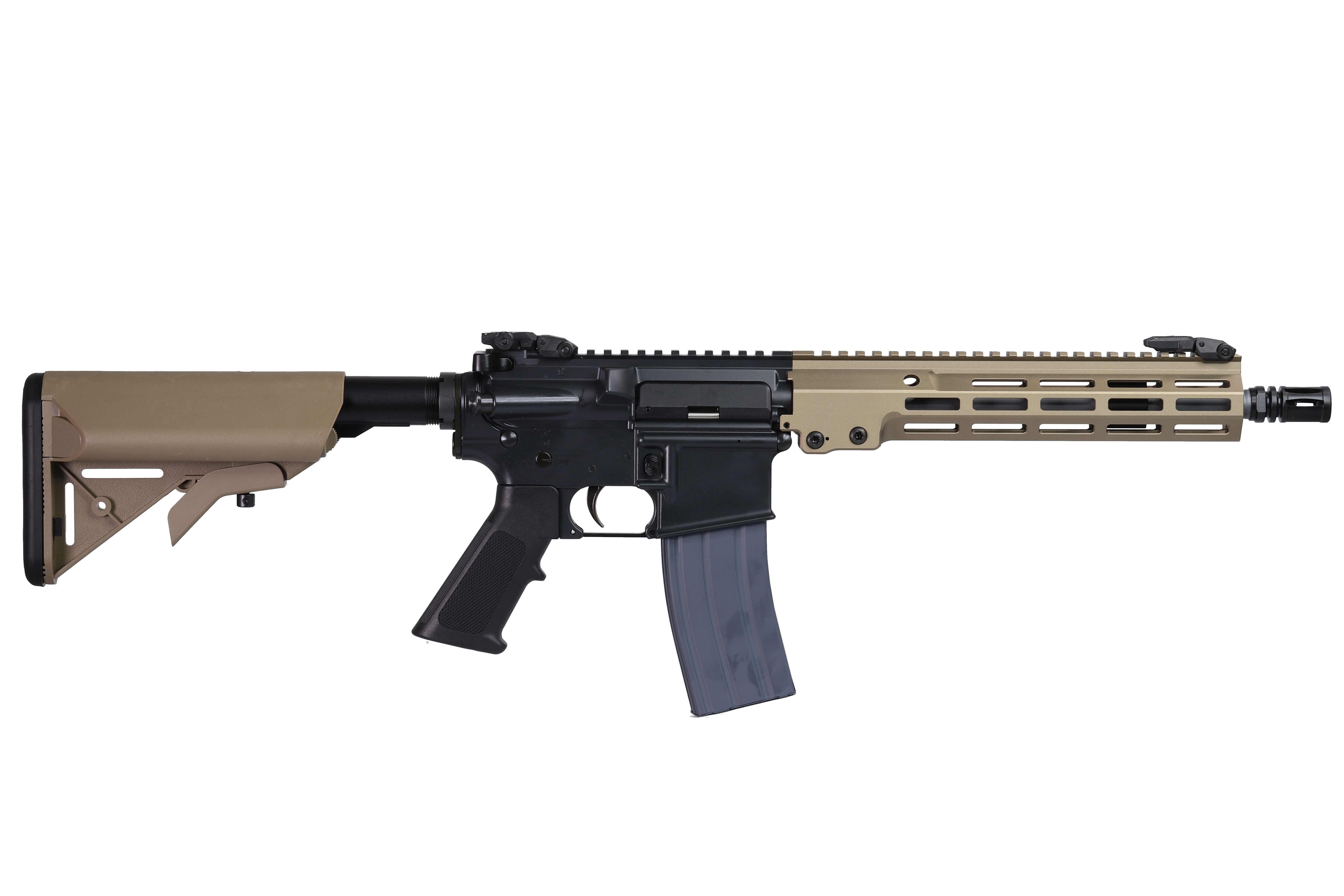 CYMA MK16 URG-I 10.5" CGS GBBR Airsoft Rifle - Black / Tan