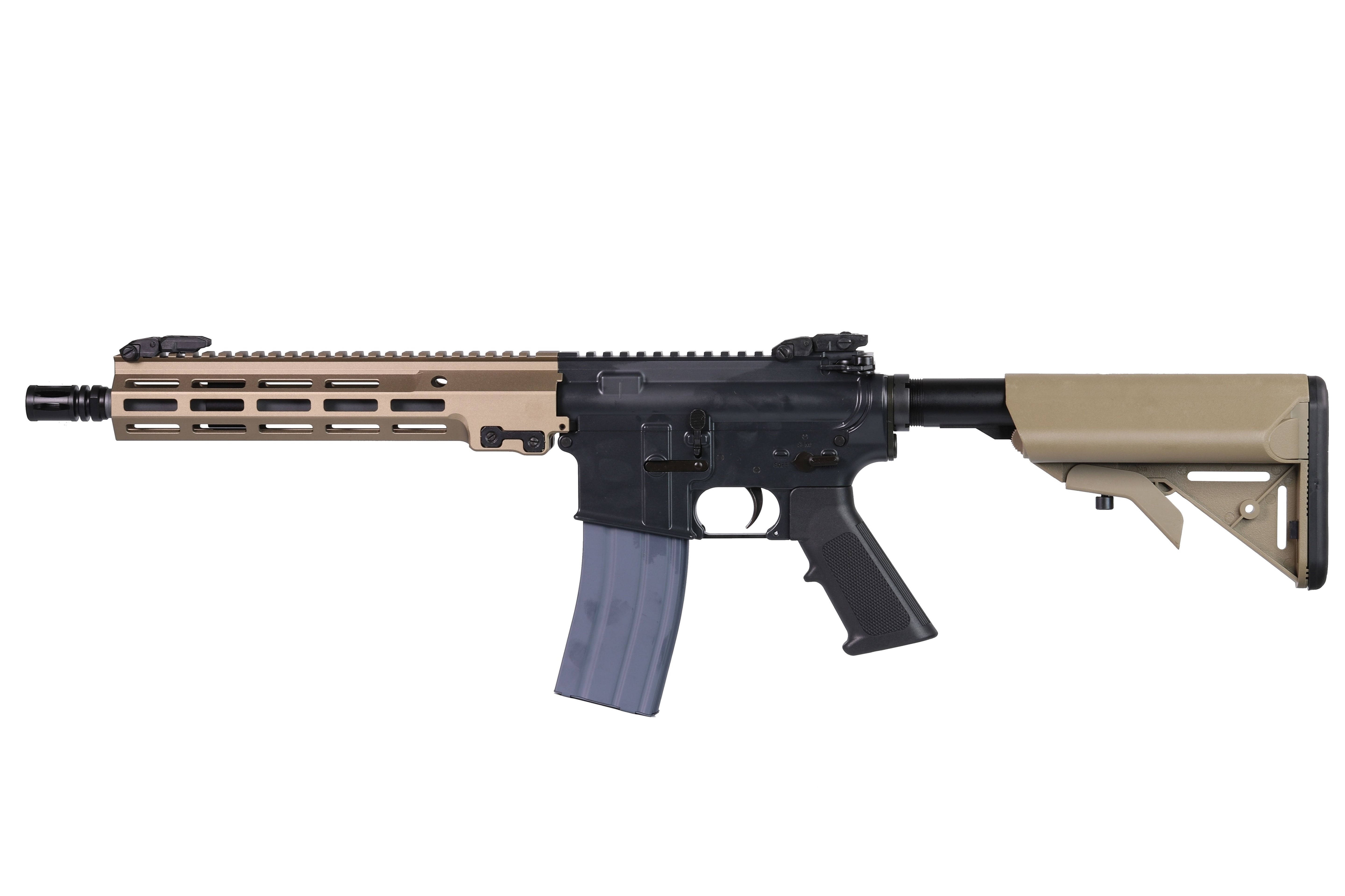 CYMA MK16 URG-I 10.5" CGS GBBR Airsoft Rifle - Black / Tan