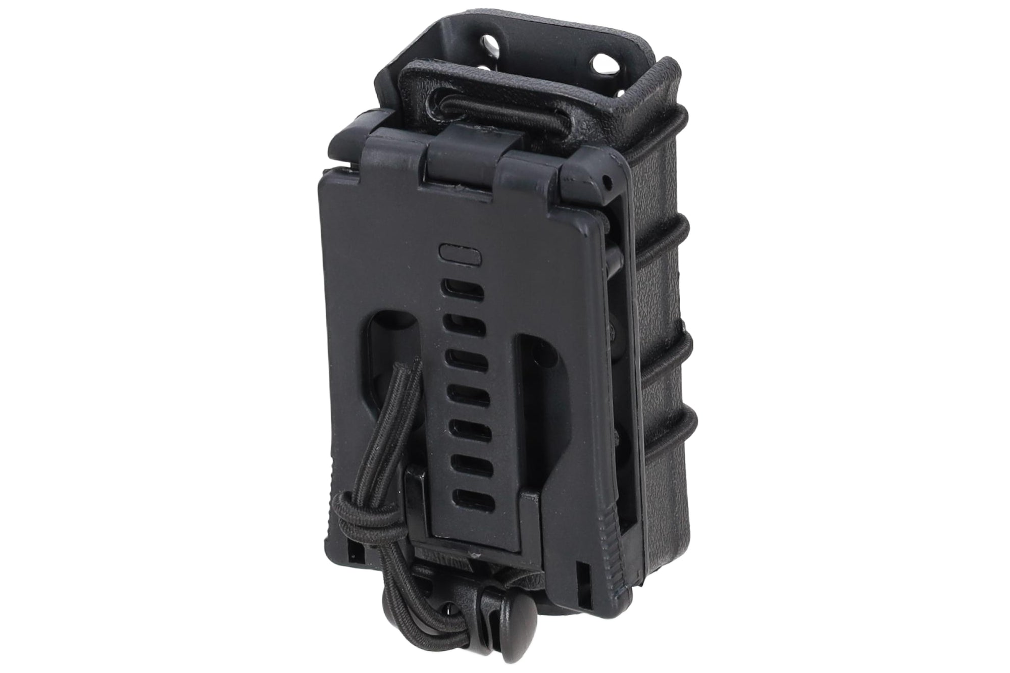 SaTac Open V B Pistol Magazine Pouch No Flap Quick Draw Polymer Black For Fast Magazine Access