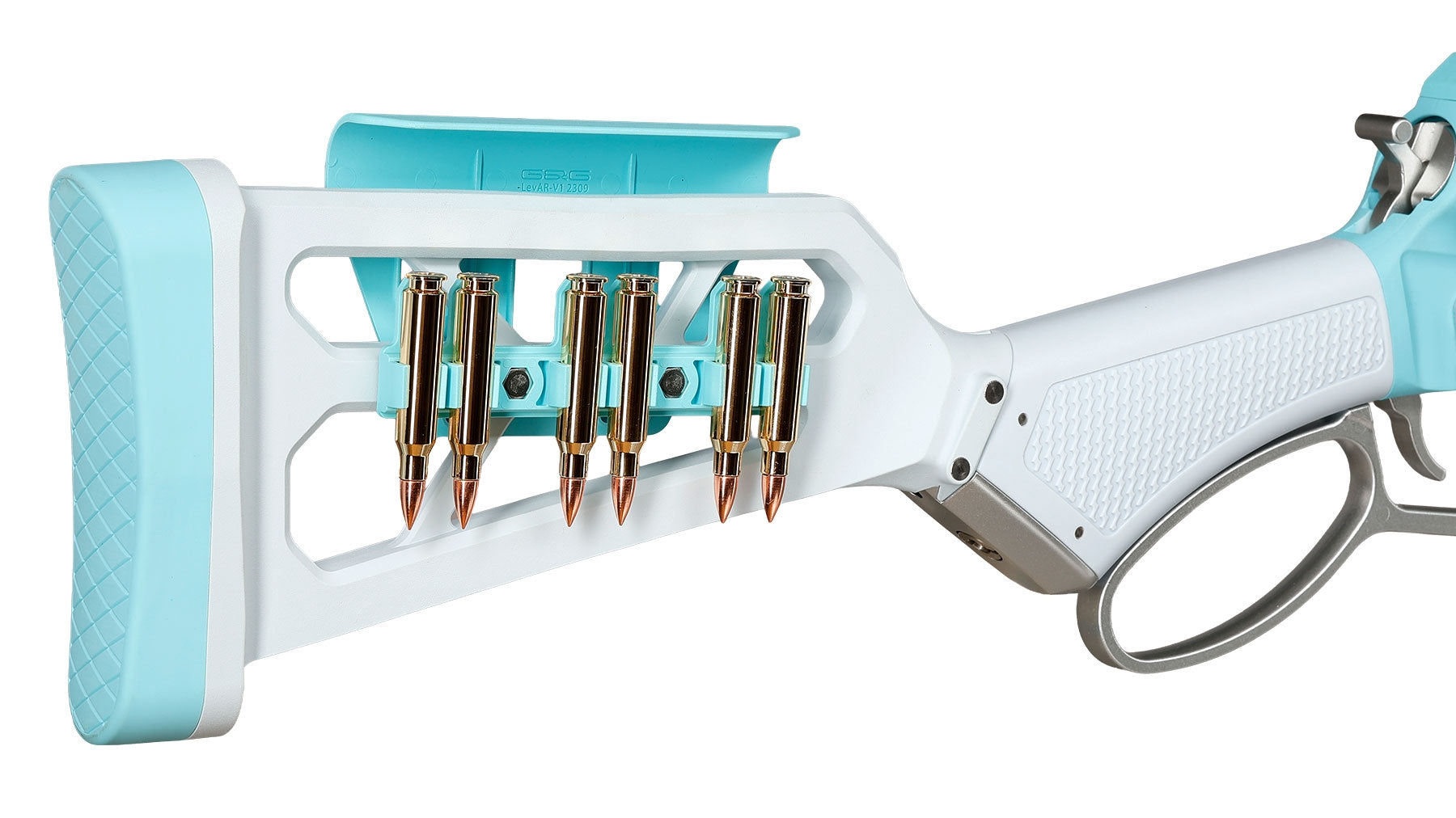 LevAR 15" GNB Airsoft Rifle - Blue / White