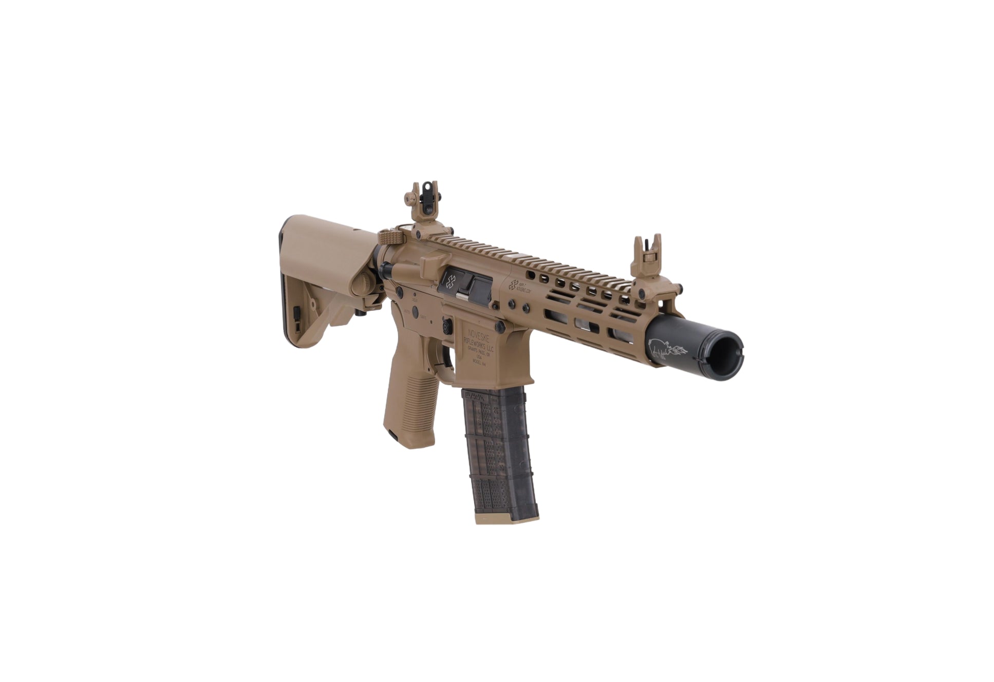CYMA Noveske x EMG N4 Gen.3 SBR Platinum Gen.2 7" AEG Assault Rifle - Tan-8