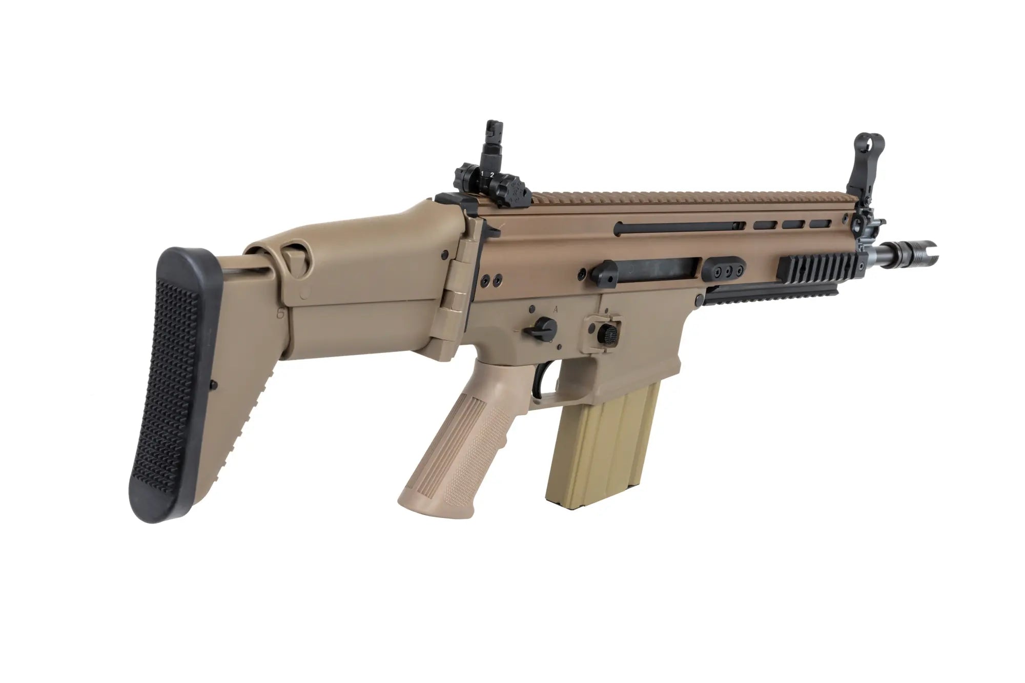 Cybergun x FN HERSTAL SCAR-H CQC Tan airsoft Assault Carbine-3