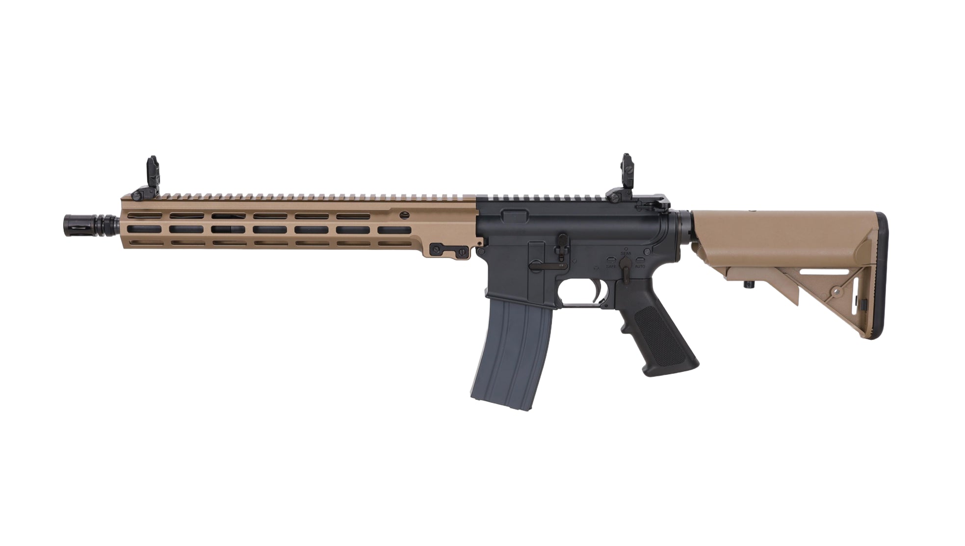 Cyma M4/AR15 MK16 CGS GBBR Assault Rifle 14.5" - Half-Tan-9