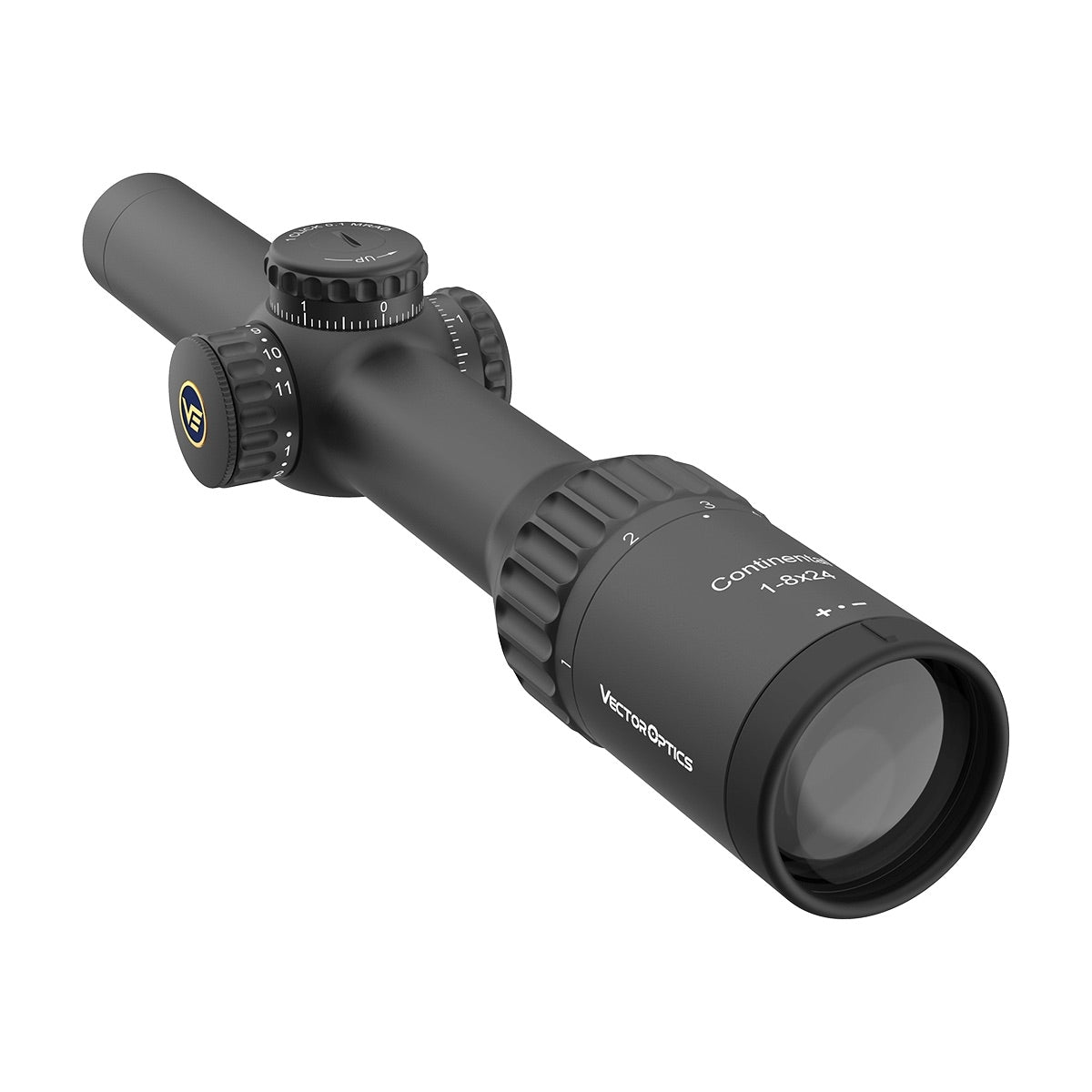 VO CONTINENTAL X8 1-8×24 ED TACTICAL SFP LPVO Riflescope with X-ACCU Mount – Black