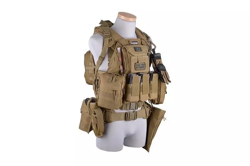 GFC Tactical Universal Holster with Magazine Pouch - Tan-2