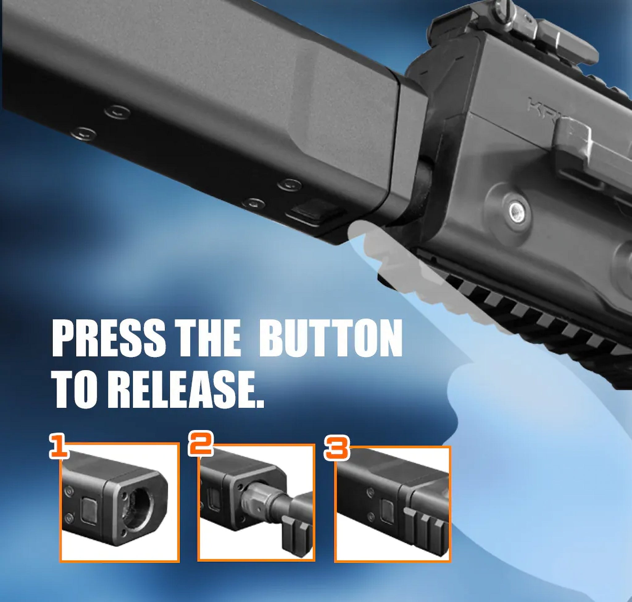 AceTech KRYTAC KRISS VECTOR / THOR Steel Flash Hider, 14 mm CCW