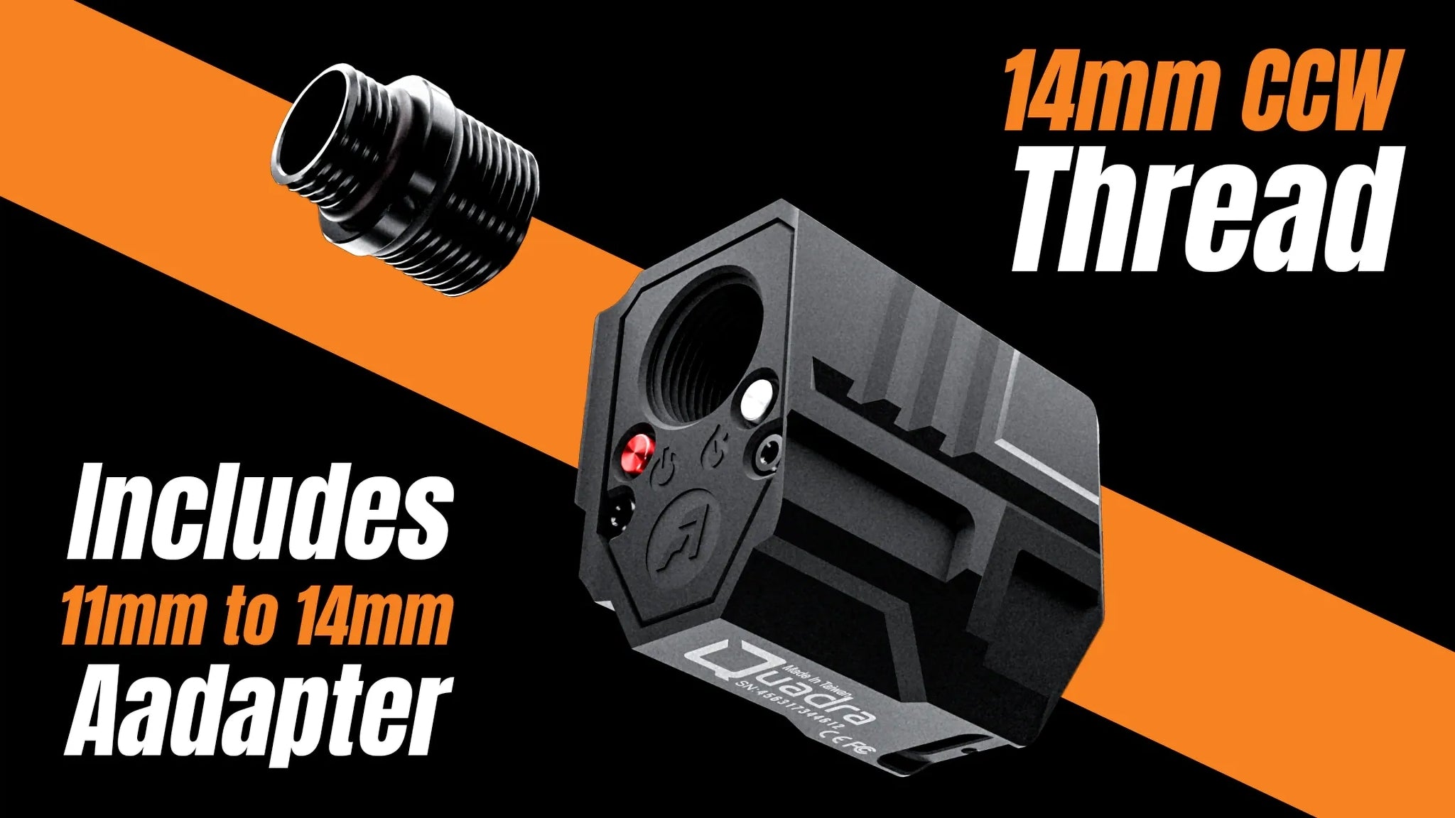 AceTech QUADRA Tracer Unit Compensator – Black