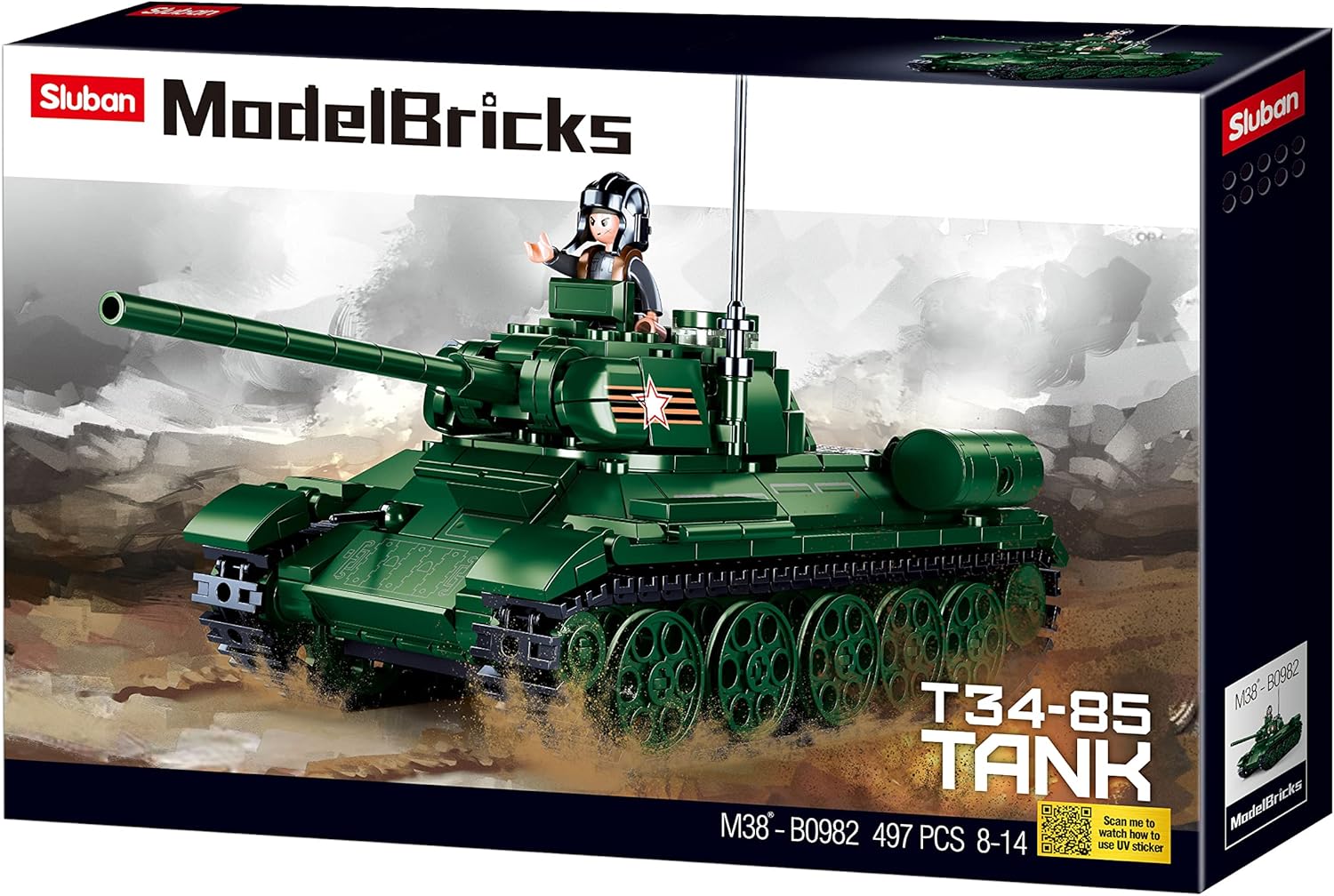 WWII Soviet T34 Tank - B0982