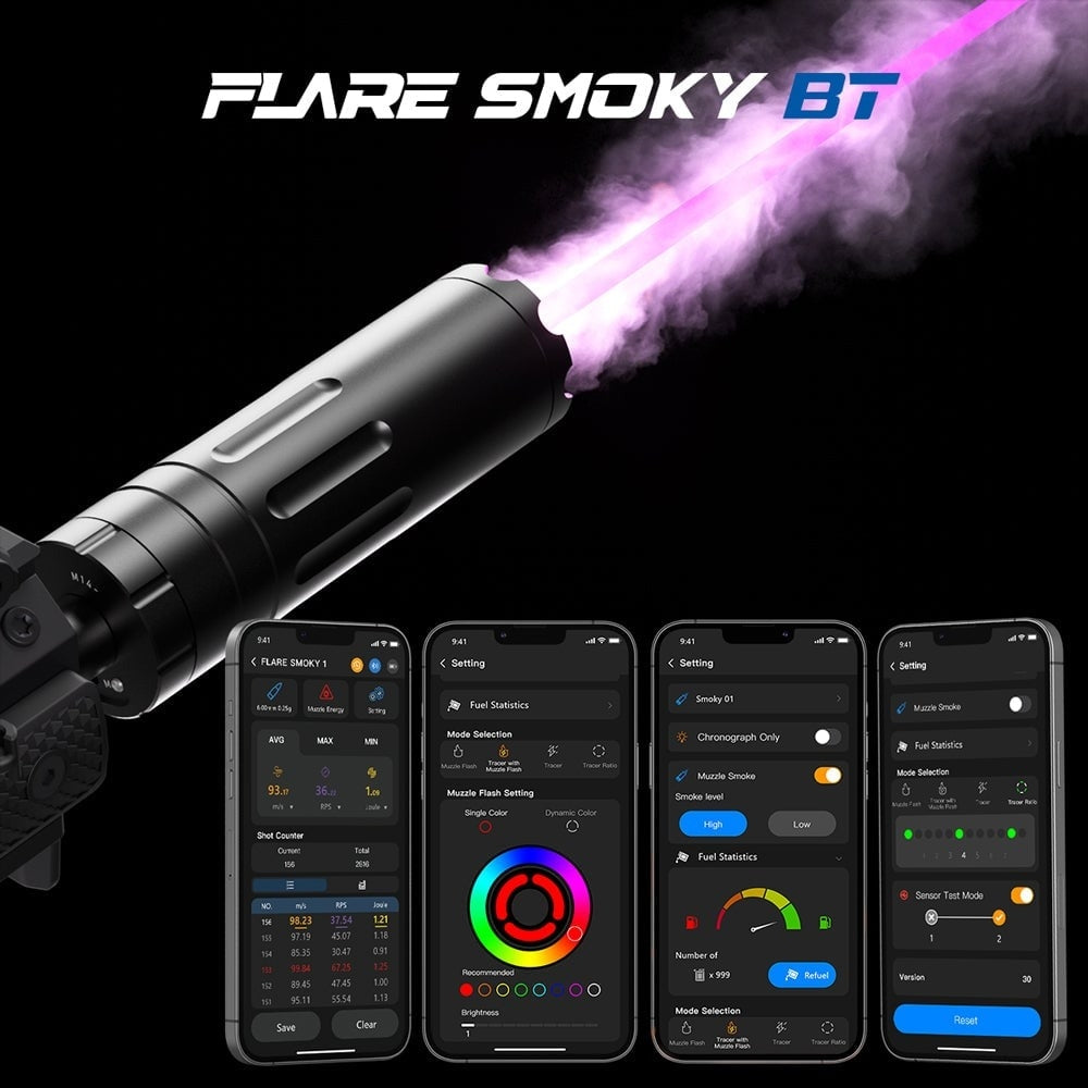 Novritsch Flare Smoky BT Tracer Suppressor a Chrono – Black