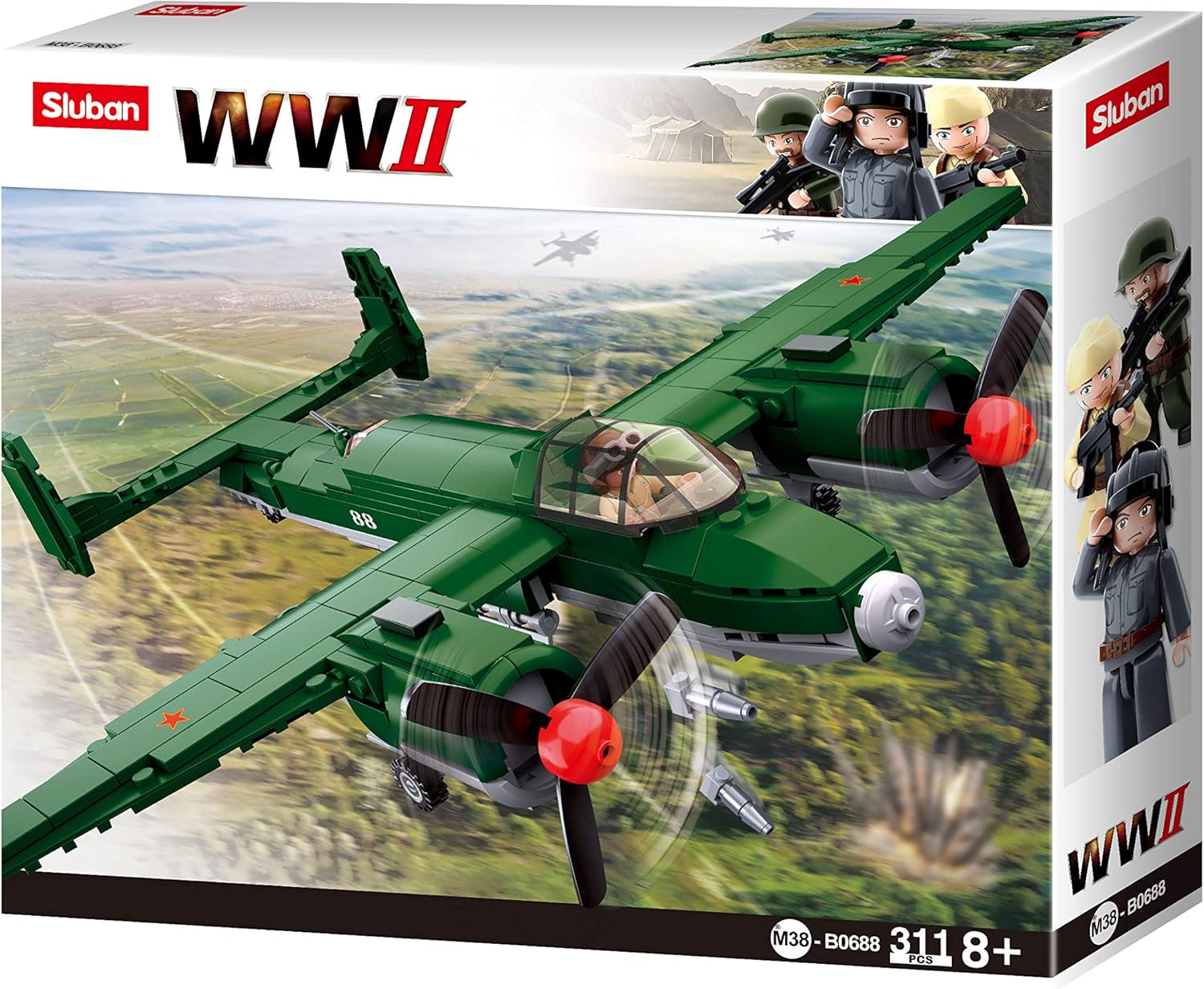 WWII Soviet Bomber - B0688