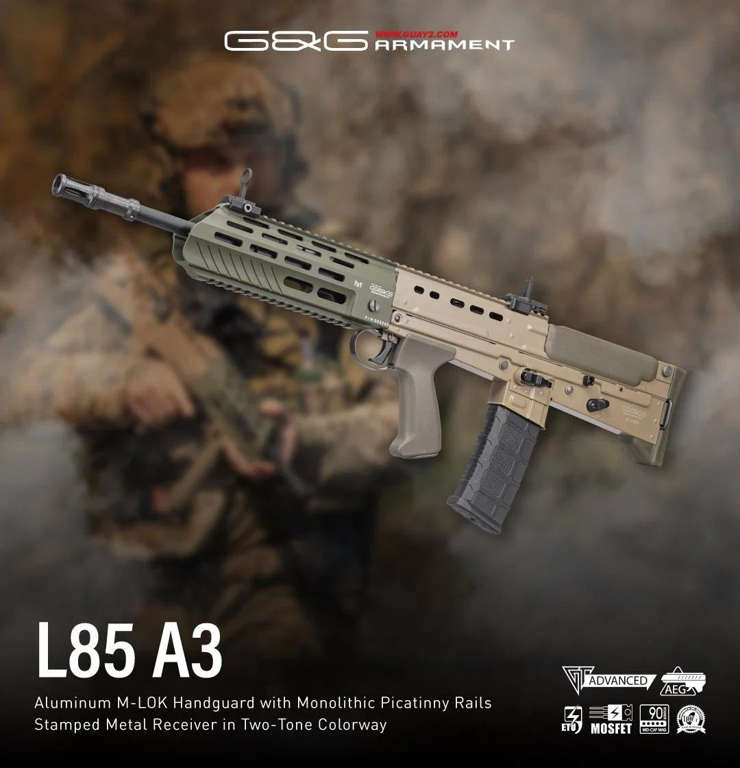 G&G L85 A3 M-LOK ETU Assault Rifle – Tan