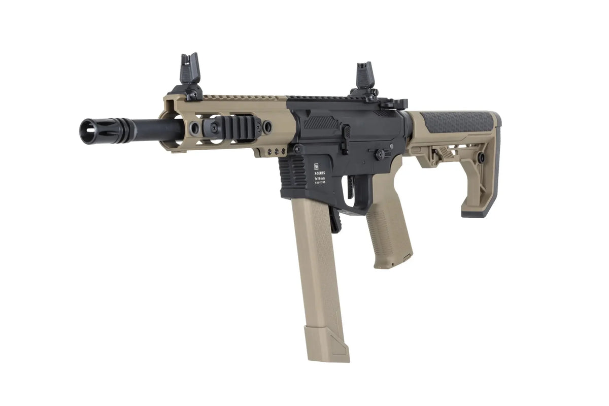 Specna Arms SA-FX01 FLEX First Game Airsoft Bundle - Rifle, Charger, Battery and BBs