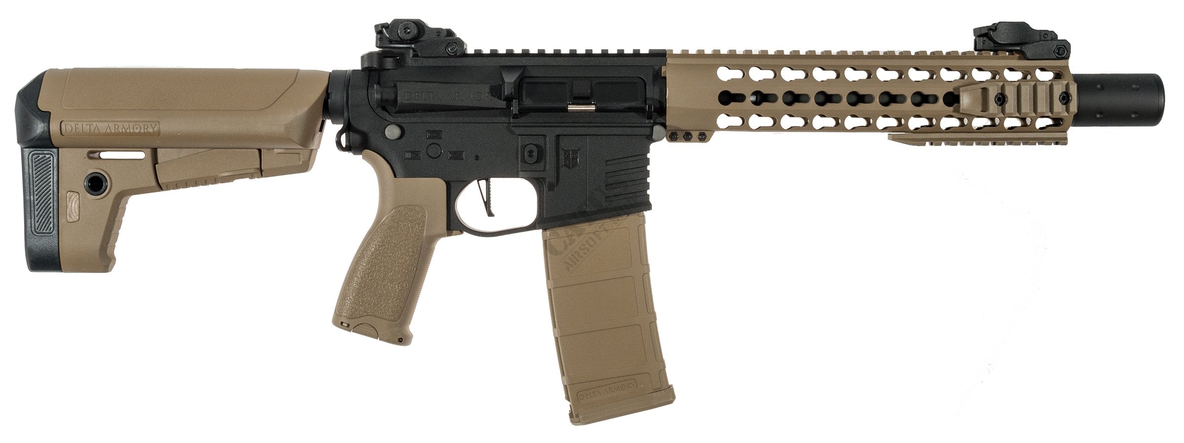 Delta Armory M4 / AR15 KeyMod 10" PREDATOR CHARLIE – Black / Tan