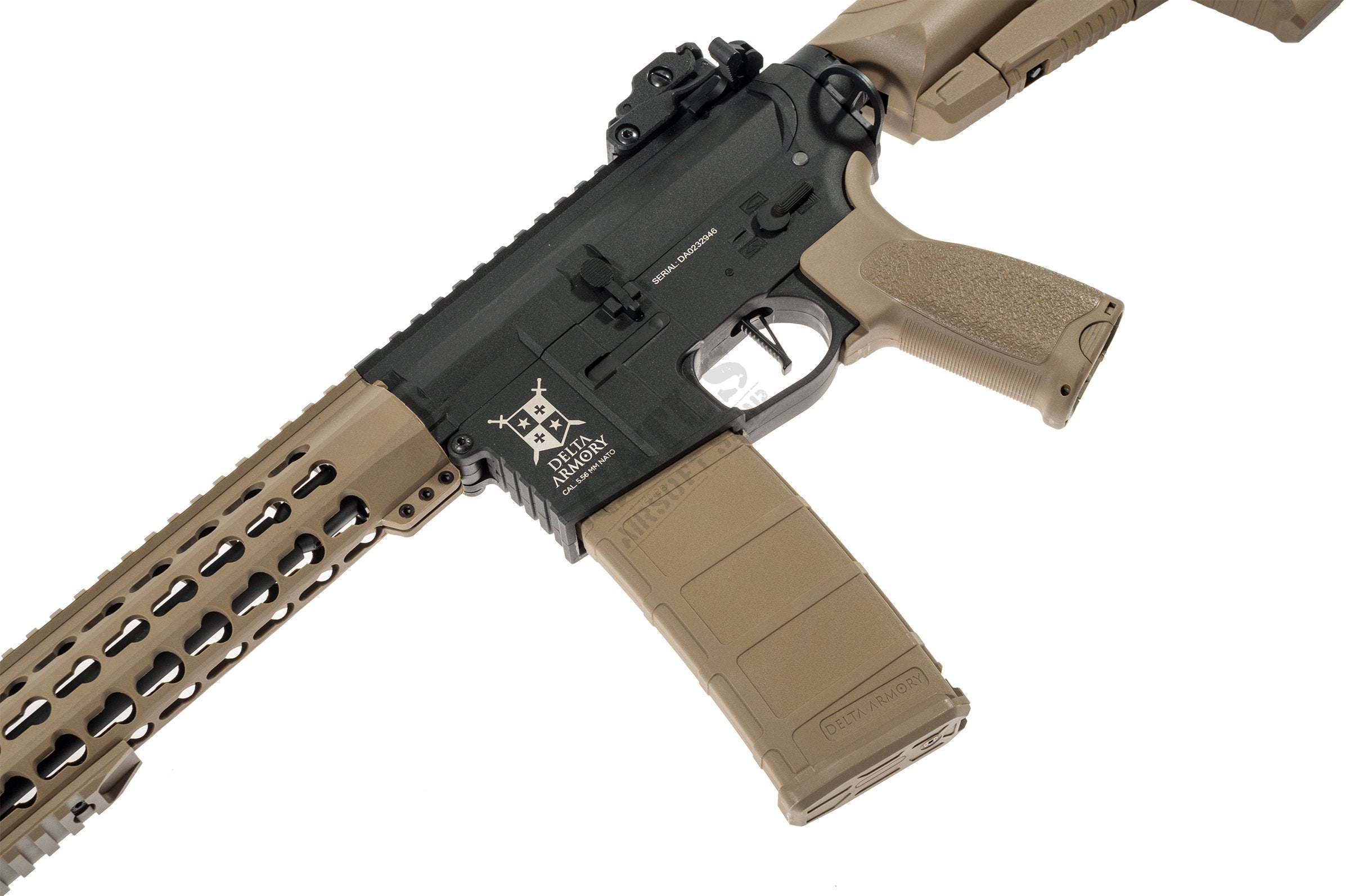 Delta Armory M4 / AR15 KeyMod 10" PREDATOR CHARLIE – Black / Tan