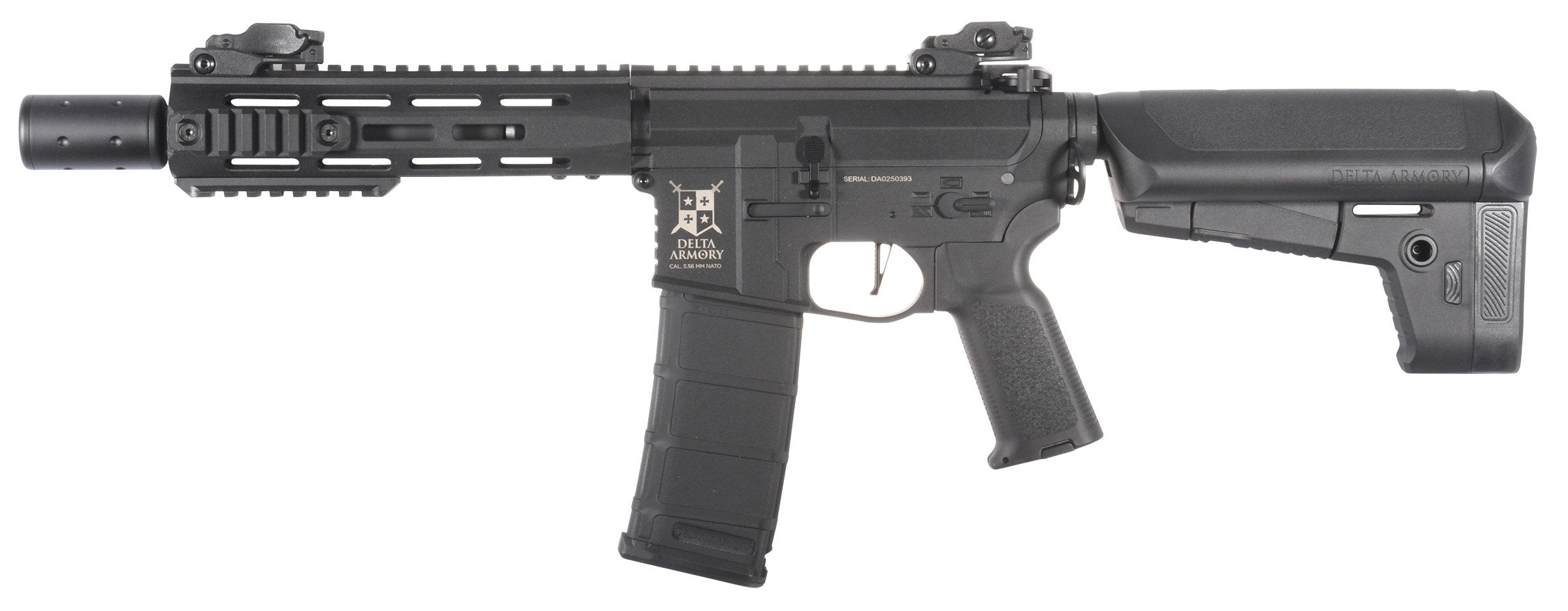 Delta Armory M4 / AR15 M-LOK SilentOps 8" CHARLIE – Black