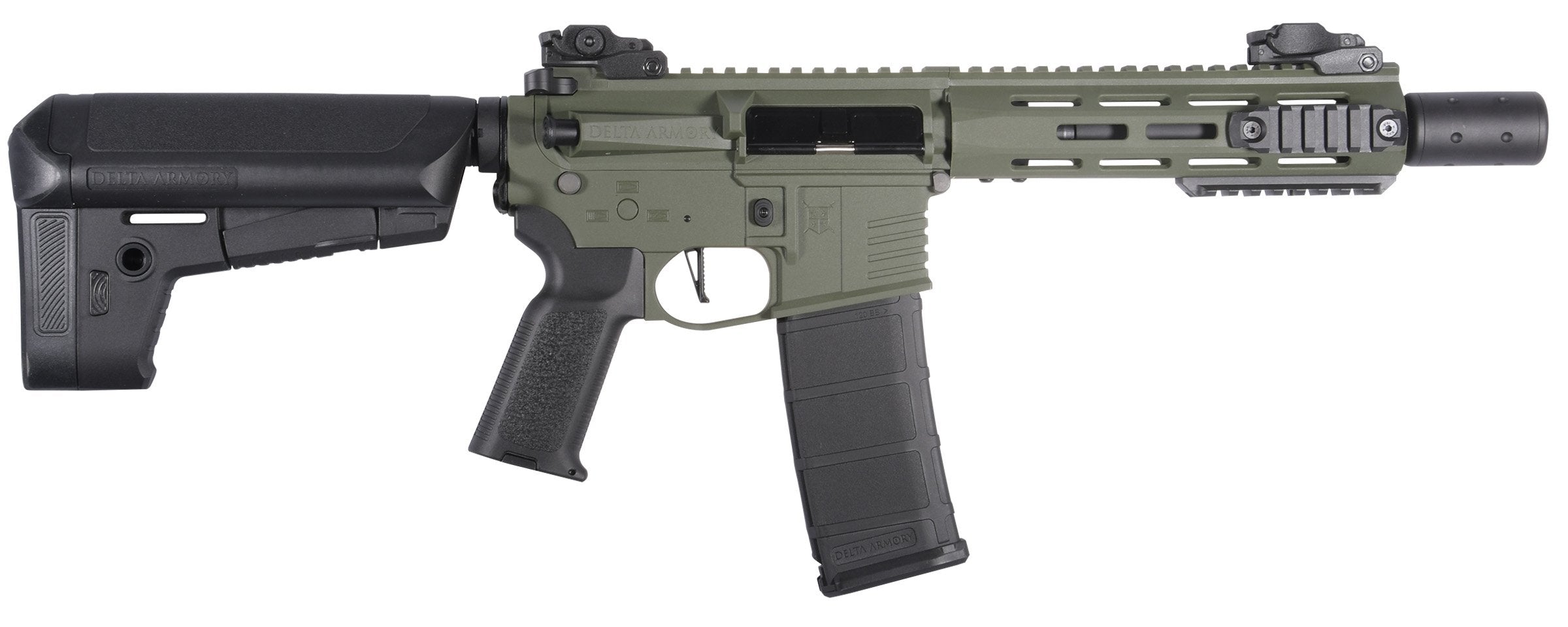 Delta Armory M4 / AR15 M-LOK SilentOps 8" CHARLIE – Green