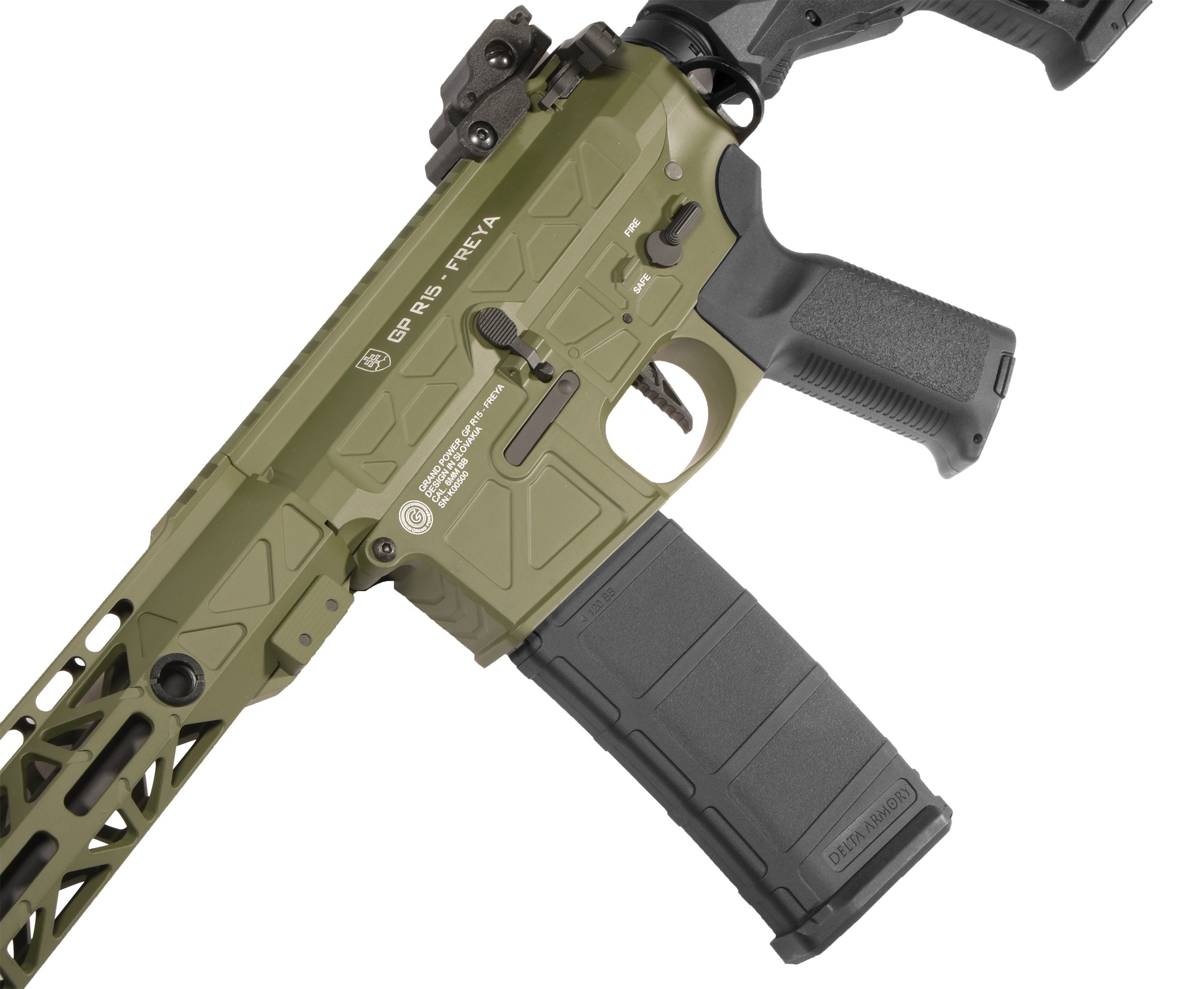 Delta Armory GP FREYA R15 M-LOK 7" Gen2 – Green