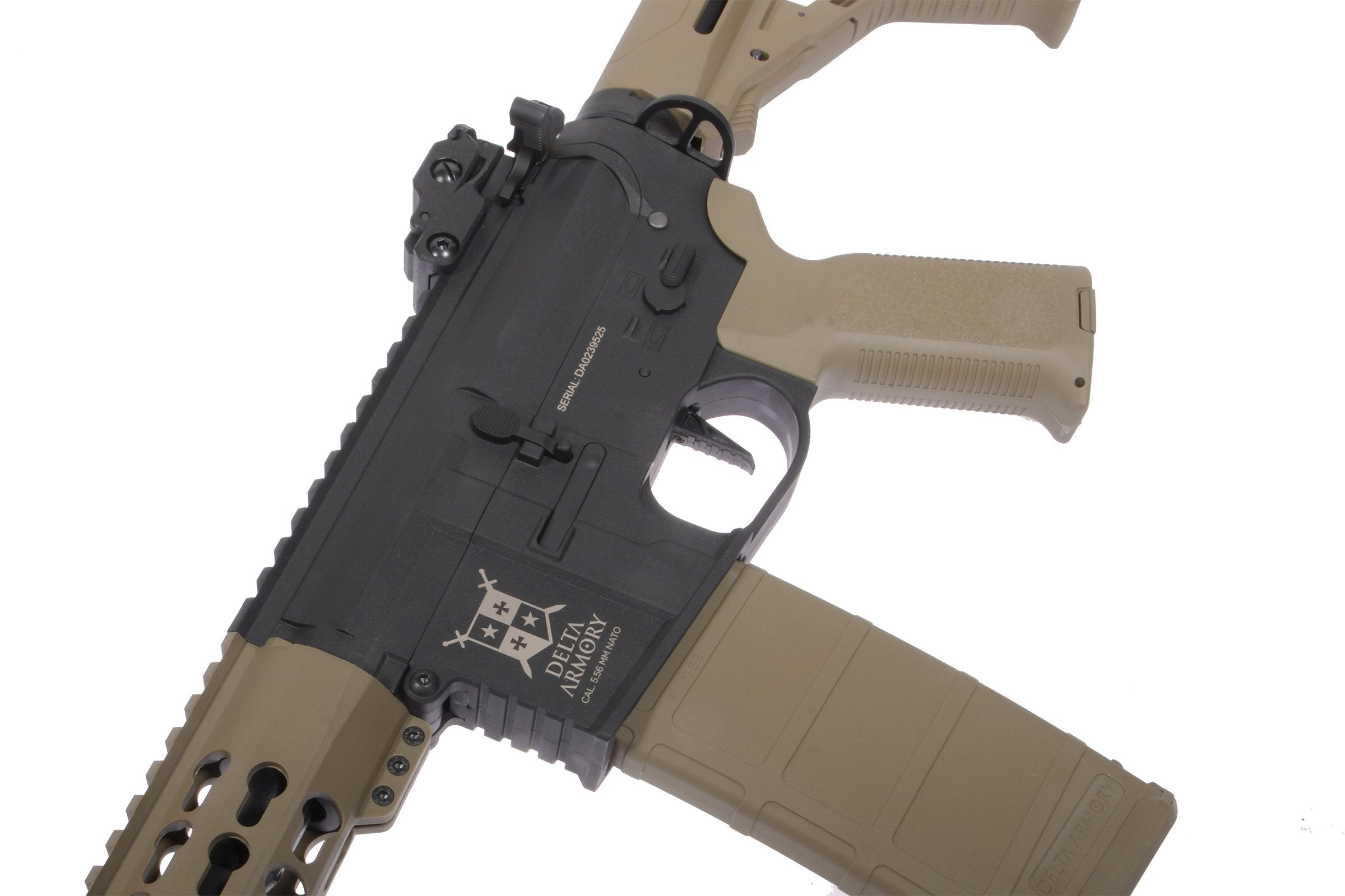 Delta Armory M4 / AR15 KeyMod 10" CHARLIE EAGLE – Black / Tan