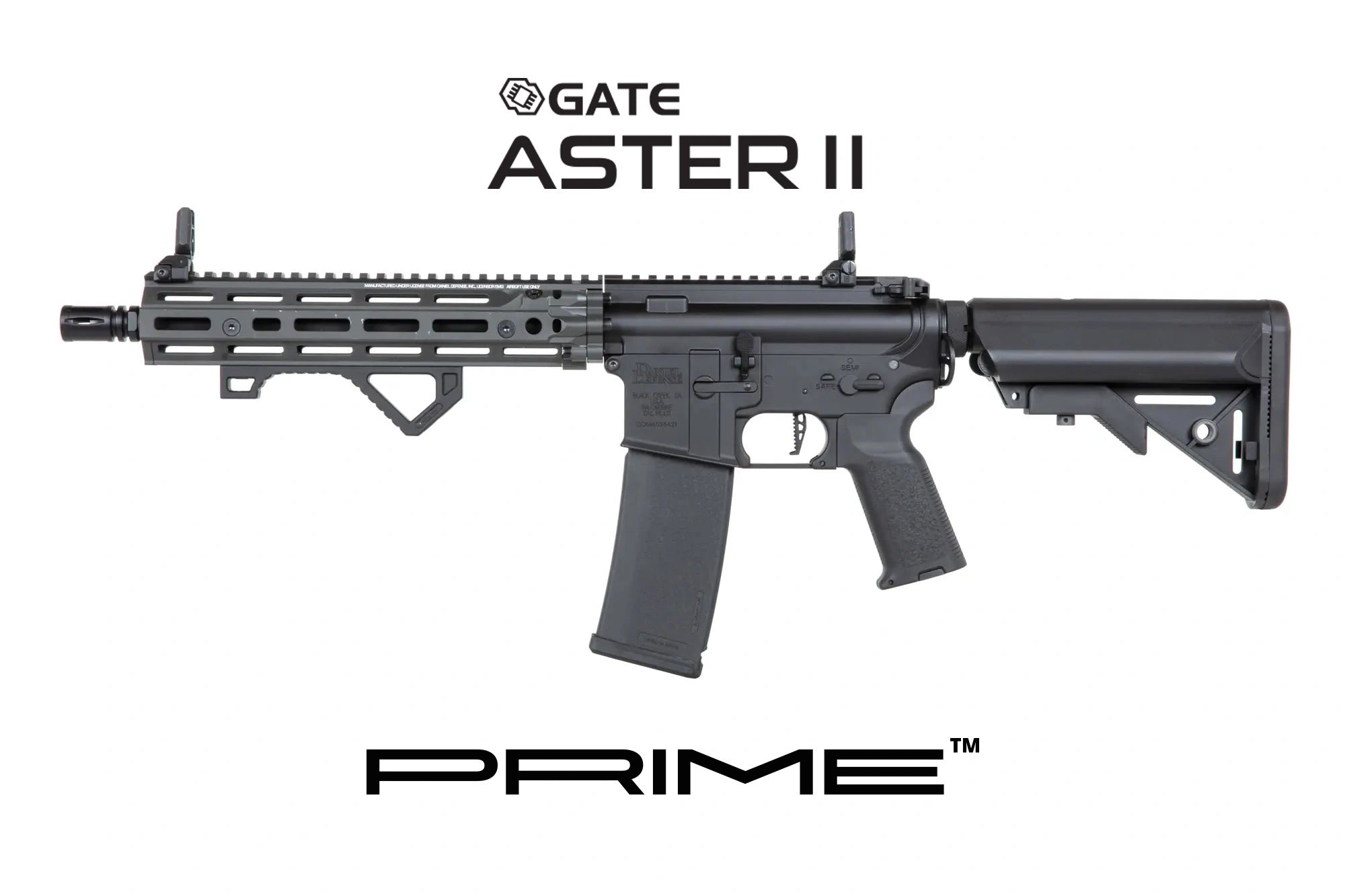 M4 airsoft Daniel Defense SA-P27 PRIME RIS III 10.5'' Aster II ETU | Grey