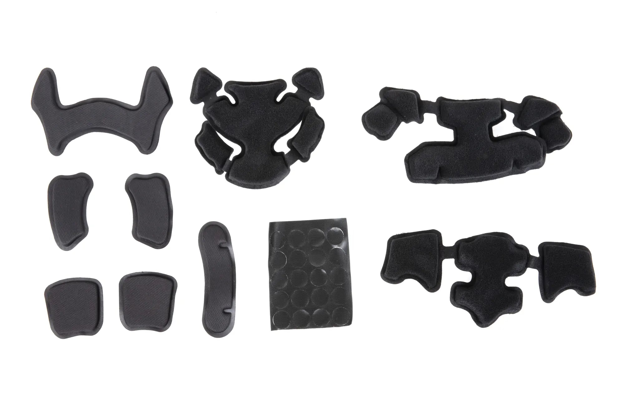 Set of universal cushions for helmets