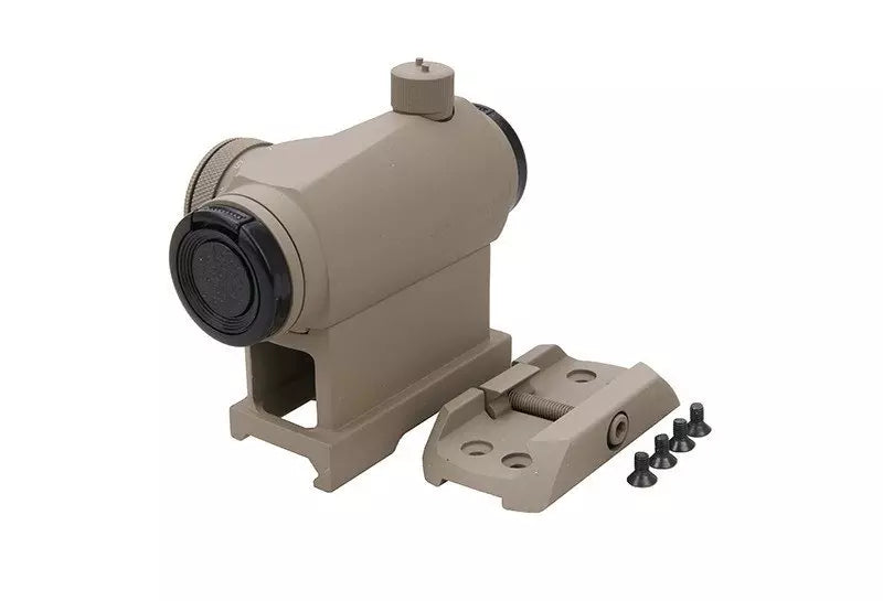 AIM-O A1 Red Dot Sight with QD Mount and Low Mount - Tan-2