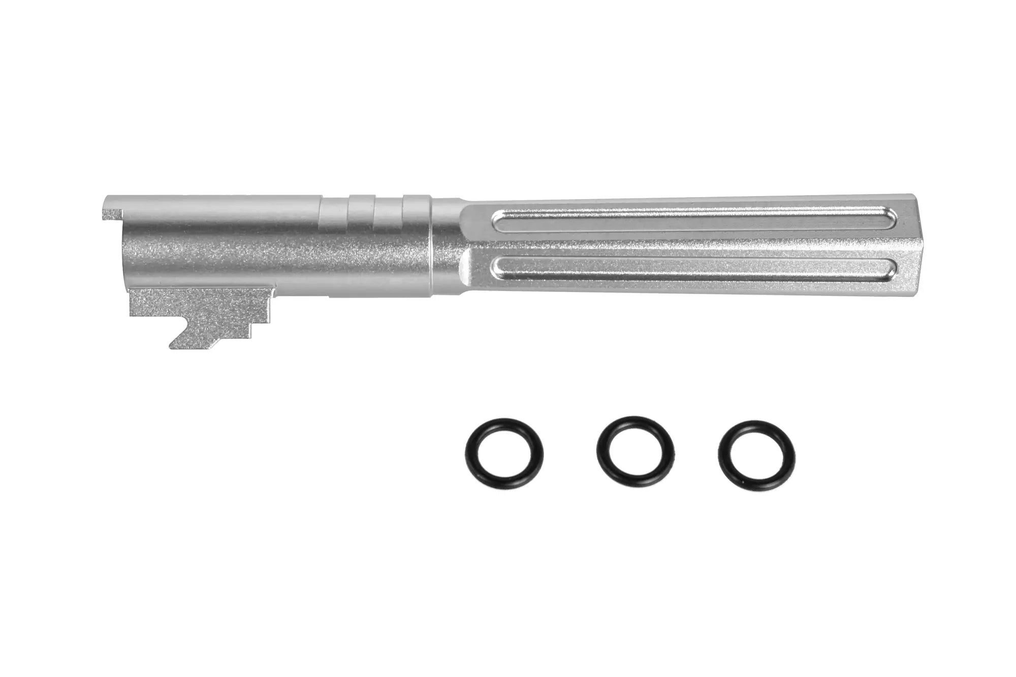 Aluminium outer barrel LA Capa Customs HEXCUT for TM Hi-Capa 5.1 replica Silver-1