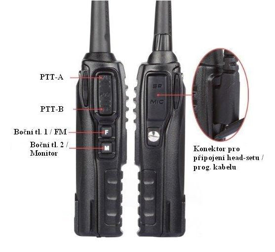 Baofeng UV-82 HP 8W (VHF,UHF) Radio - Black