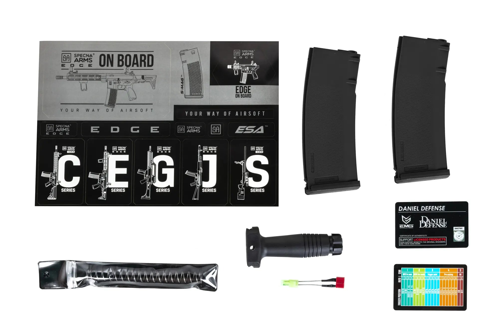 Daniel Defense MK18 SA-E19 EDGE HAL ETU Single Fire Only airsoft rifle