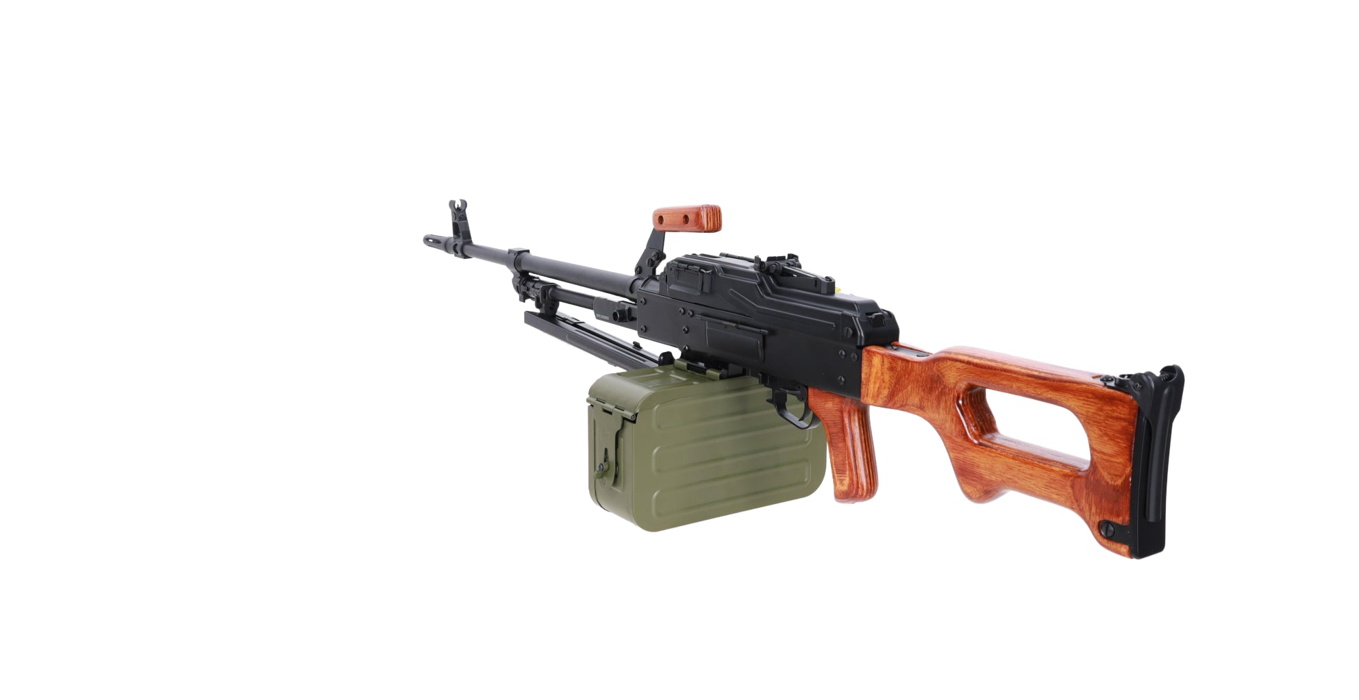 Specna Arms x A&K SA-PKM EDGE™ airsoft machine gun with wooden components-9