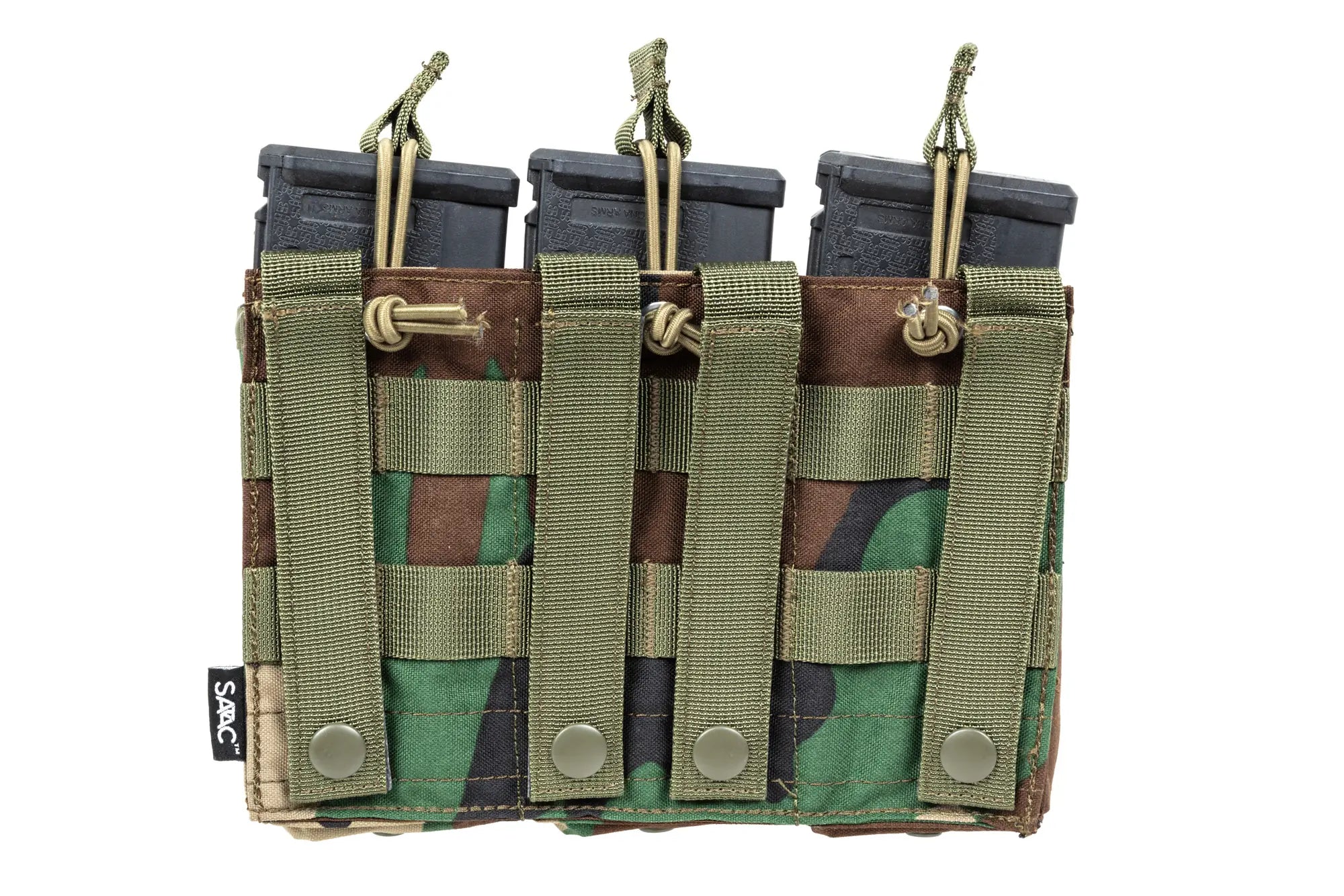 M4 Triple open magazine Pouch | Woodland