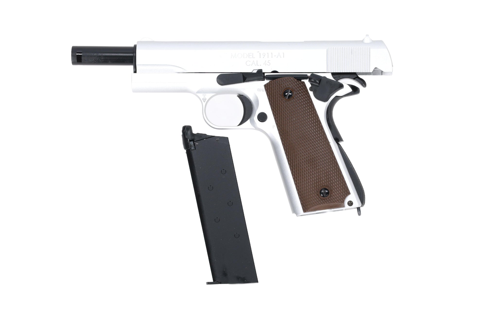 1911-A1 cal.45 gas airsoft pistol - Silver