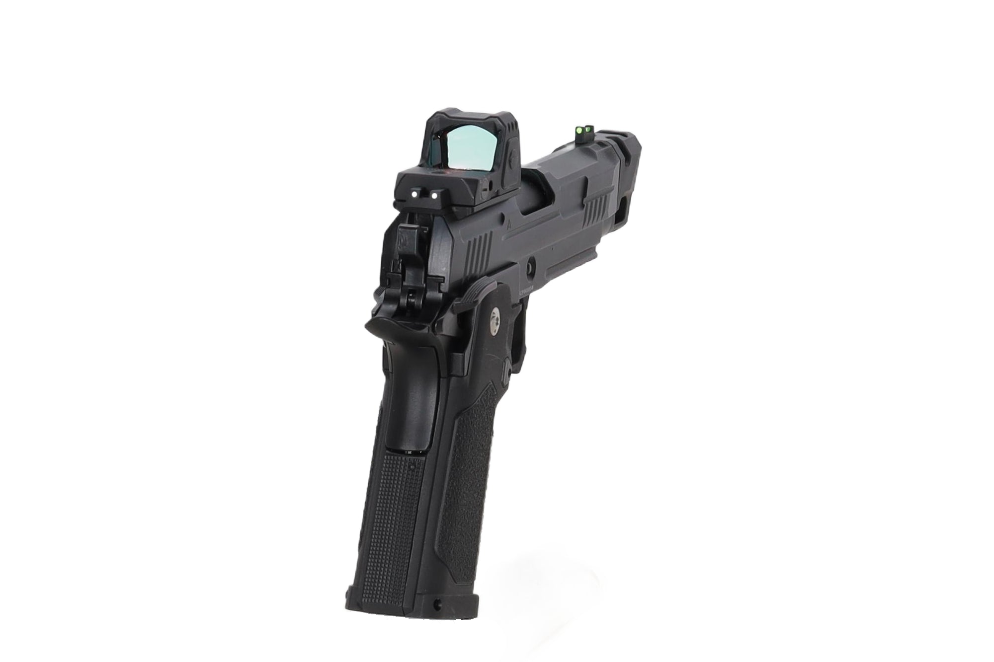 Vanguard 4.3" Hi-Capa GBB + red dot + compensator Black
