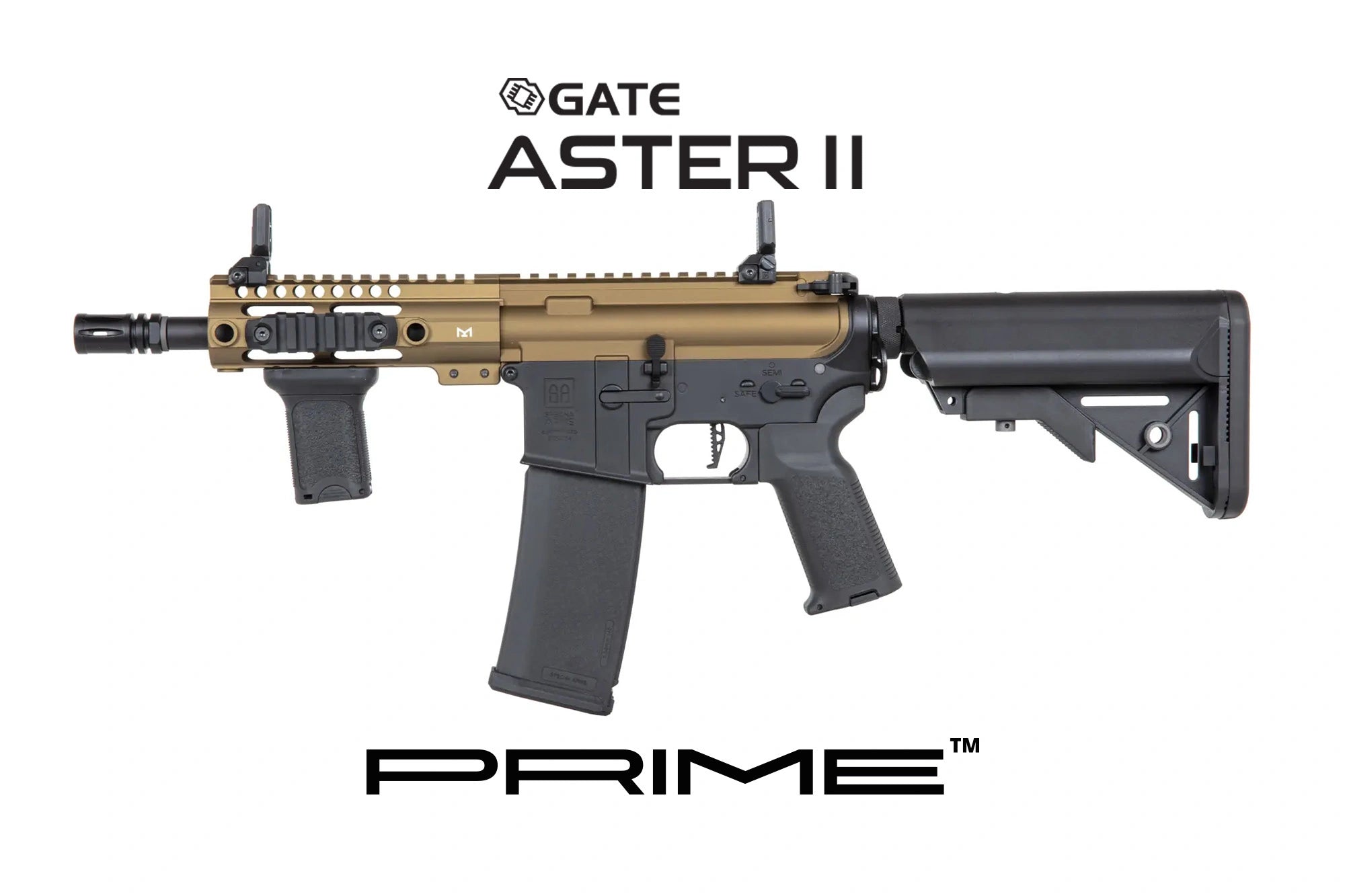 M4 airsoft rifle SA-P21 Prime Aster II ETU | Bronze