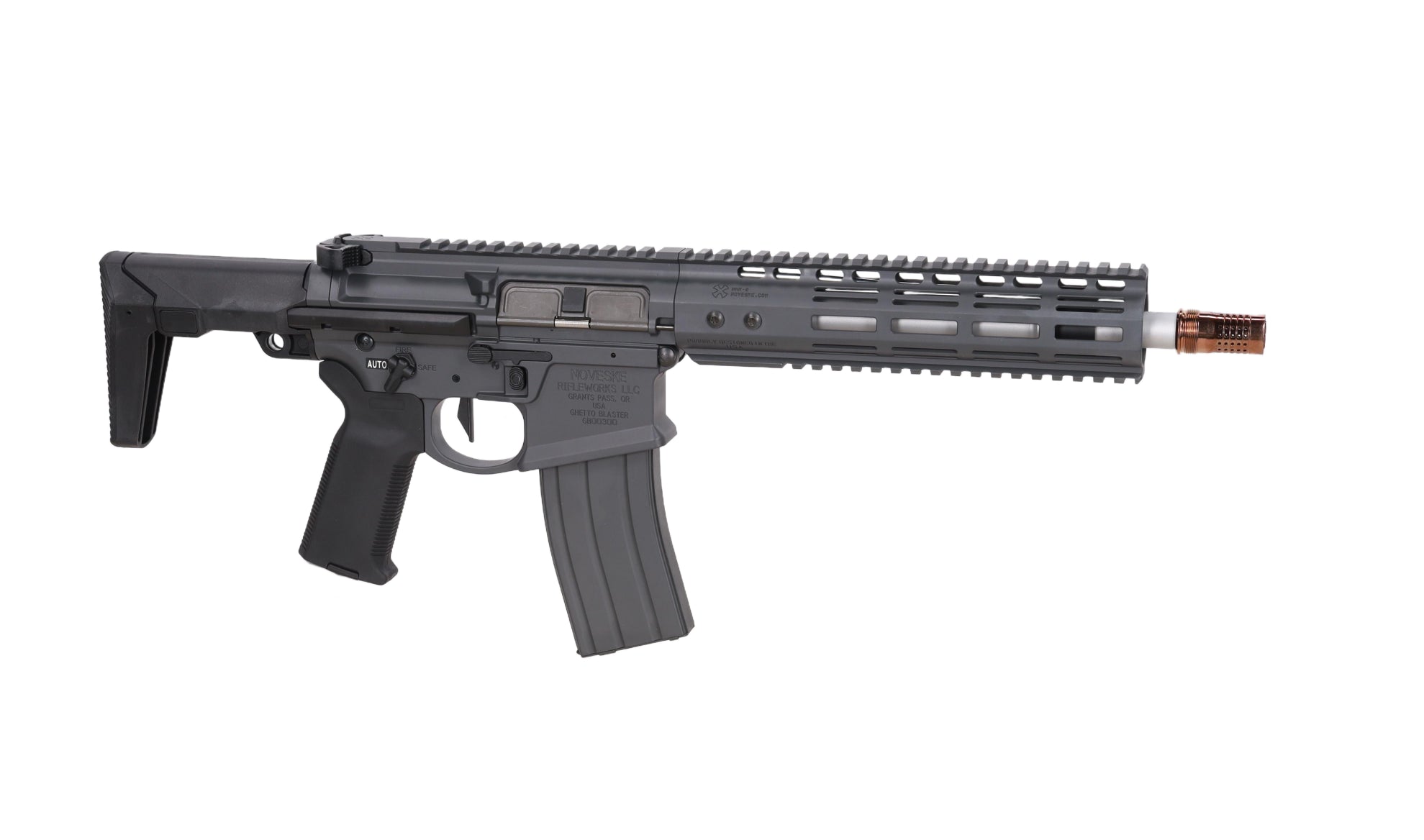 airsoft GBBR Noveske Ghetto Blaster NHR-9 10.5" MWS Gen.2 Grey