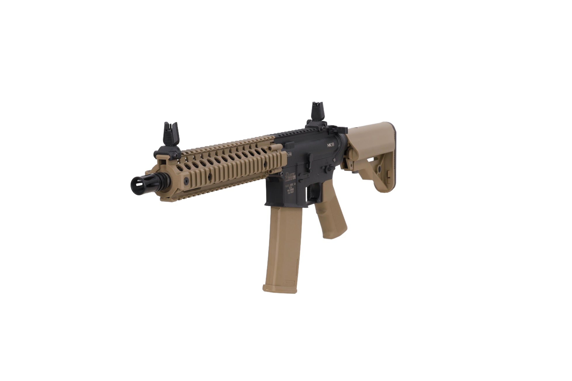 Specna Arms Daniel Defense MK18 SA-F19 FLEX Gen.2 AEG Assault Rifle 10.5" – Half-Tan-10
