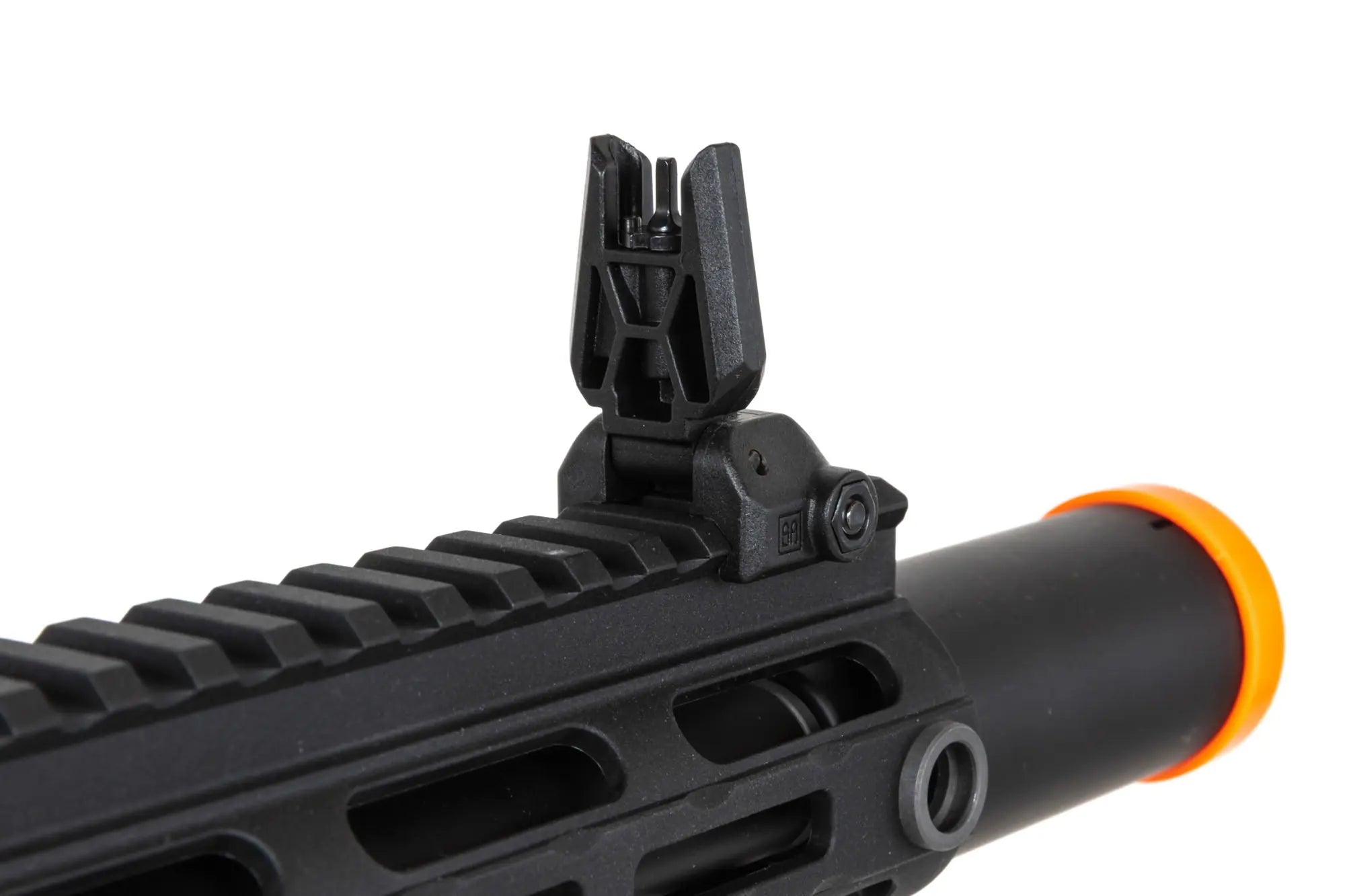 Airsoft Replica SA-FX02 FLEX HAL ETU machine gun with orange flash hider