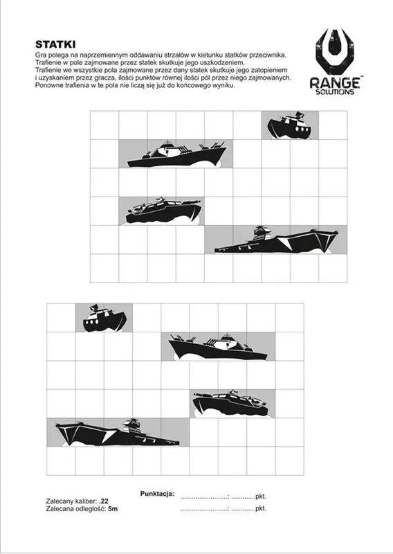 Range Solutions Ships Shooting Target - 50 Pcs