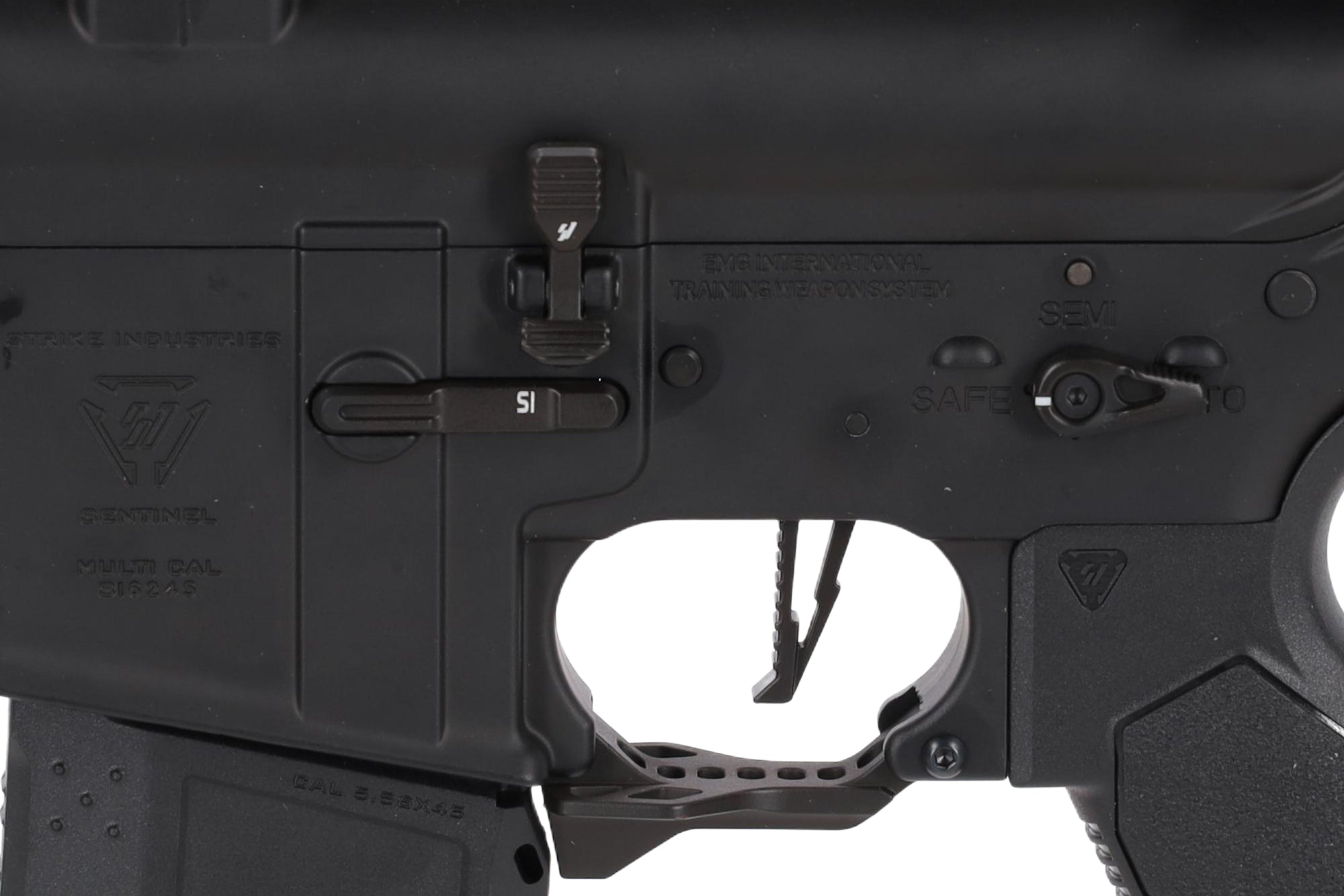 King Arms x Strike Industries Sentinel GRIDLOK® 8.5" Aster SE ETU Black and Red airsoft Carbine-8