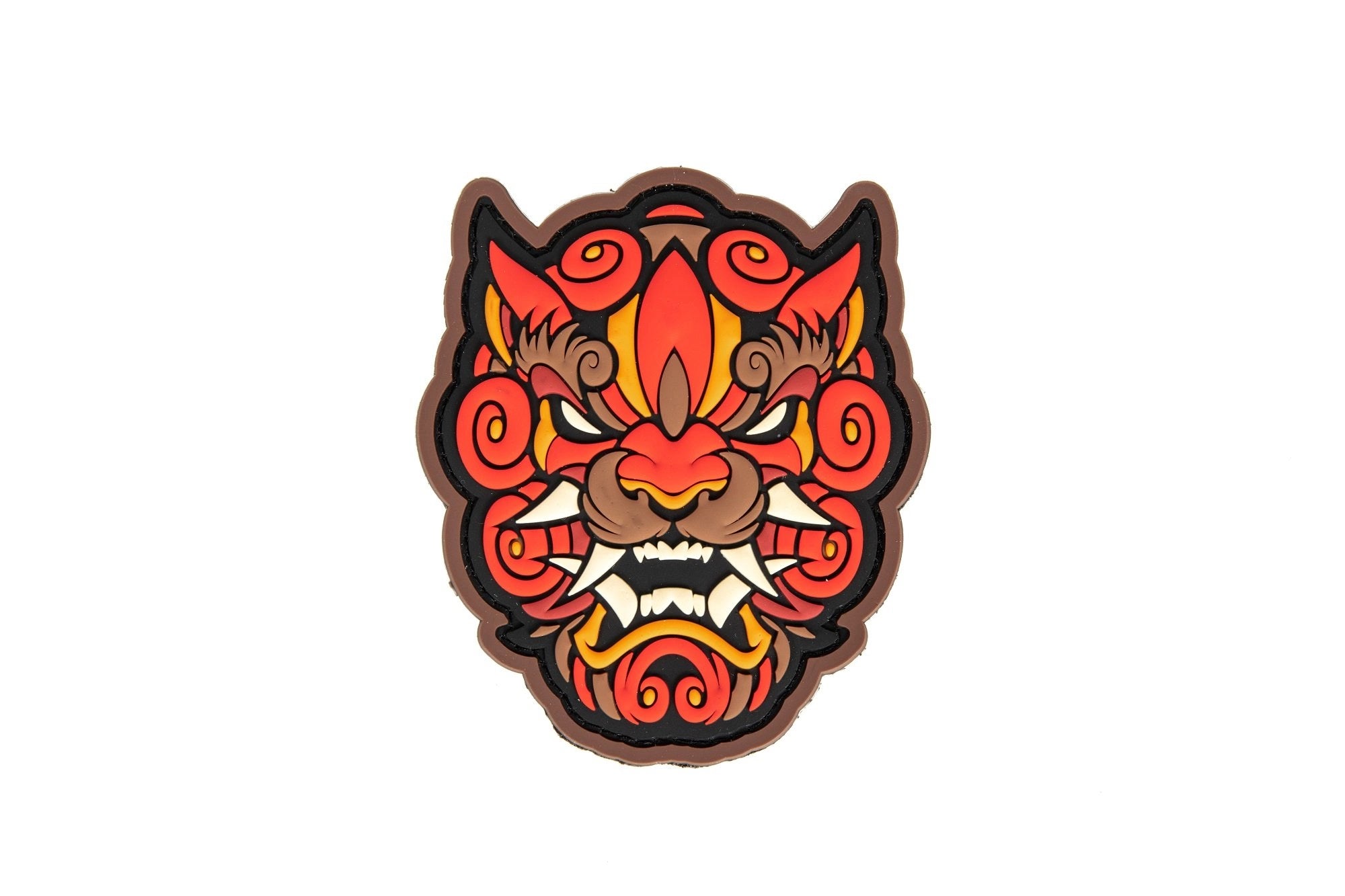 Foo Dog Head 1 Patch - red
