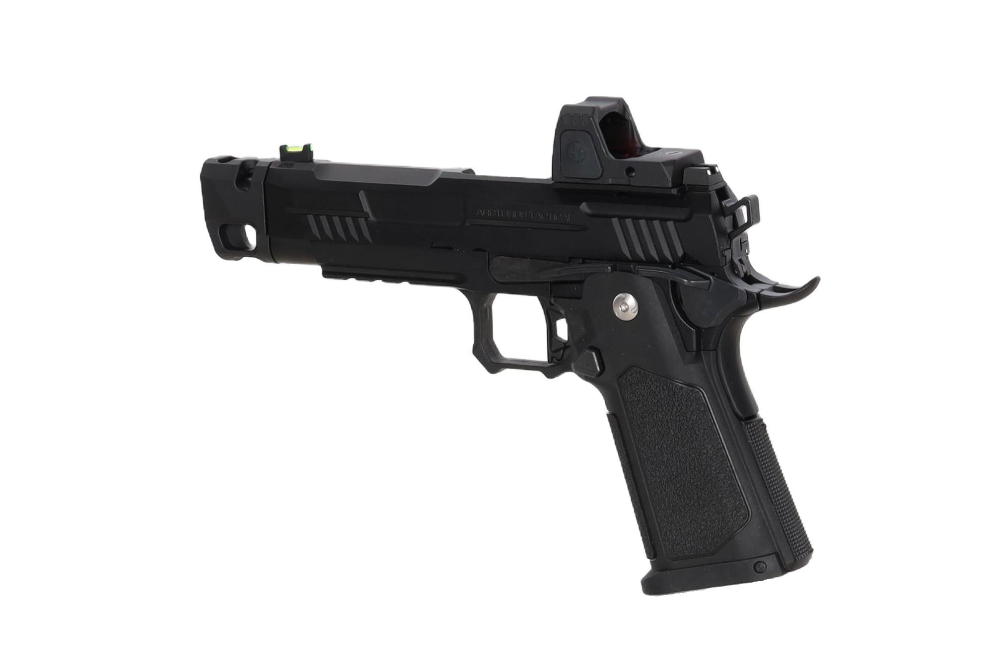 Vanguard 4.3" Hi-Capa GBB + red dot + compensator Black