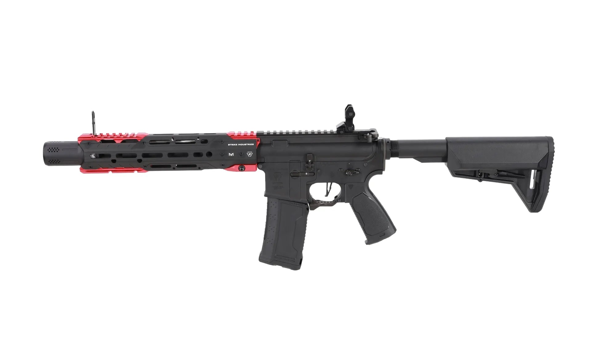 King Arms x Strike Industries Sentinel GRIDLOK® 11" Aster SE ETU Black and Red airsoft Carbine-10