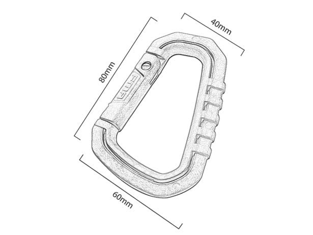 FMA Large Carabiner D-HOOK, 1 Piece - Tan