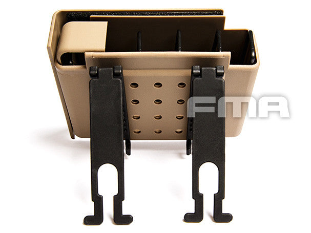 FMA Automatically Jacketed 4-Magazines MOLLE Pistol Pouch Tan